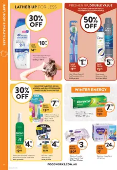 Foodworks catalogue - valid from 30.07.2025 | Page: 28 | Products: Fragrance, Conditioner, Cream, Razors