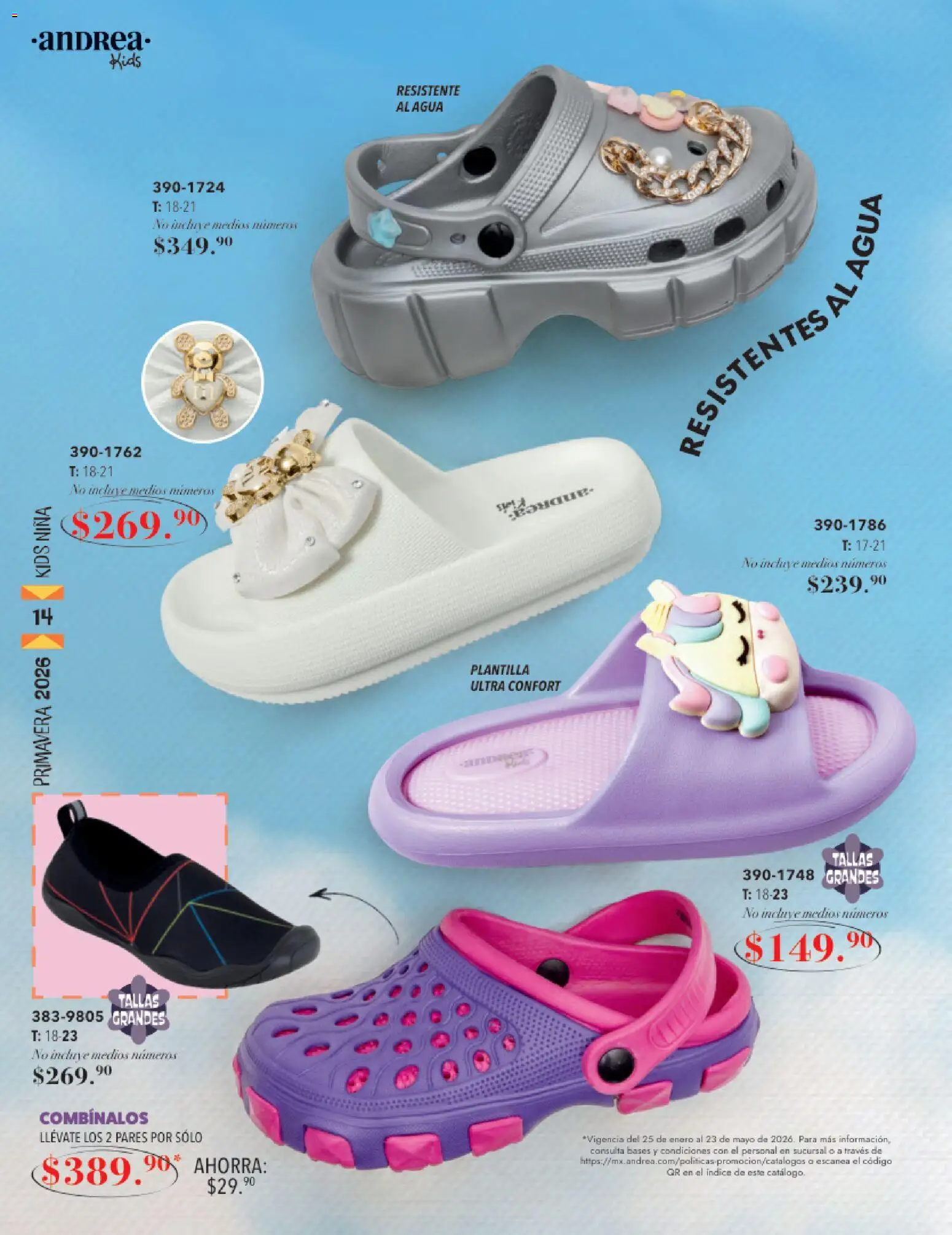 Nuevas ofertas de Andrea válidas en toda la República Mexicana desde el 25.01.2026. ¡Encuentra las mejores ofertas en Andrea catálogo Infantil! | Página: 14 | Productos: Agua