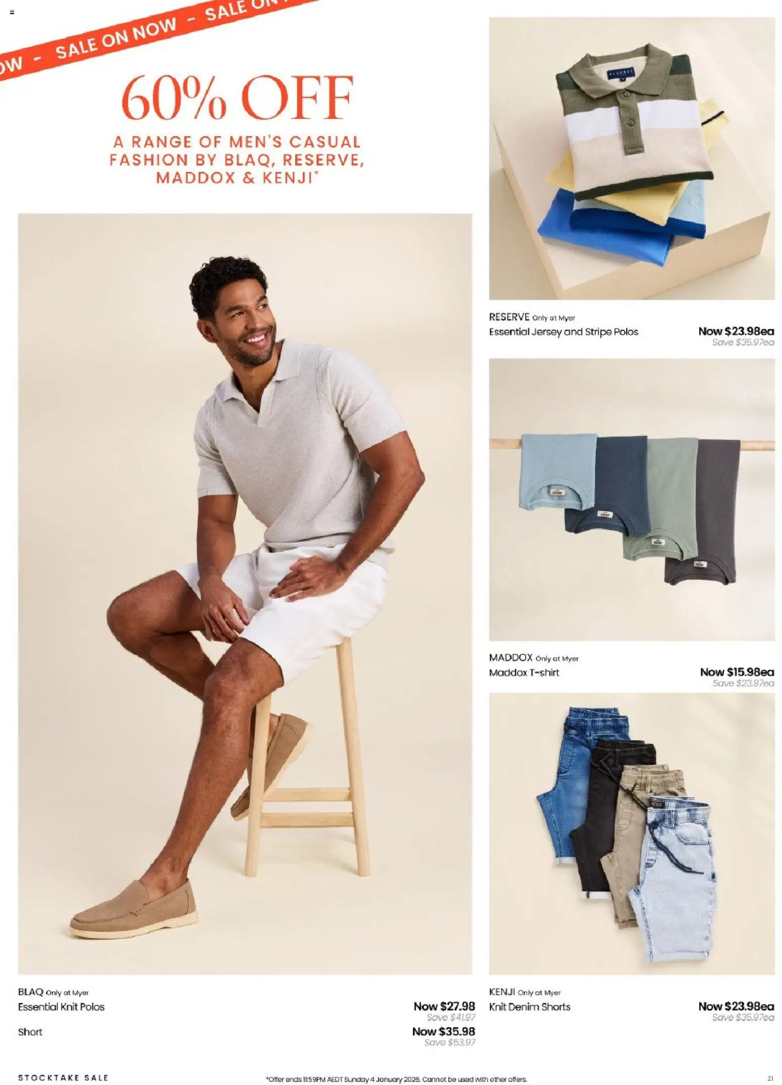 Myer catalogue - valid from 26.12.2025 | Page: 21 | Products: Denim, Jersey, Polos, Shorts