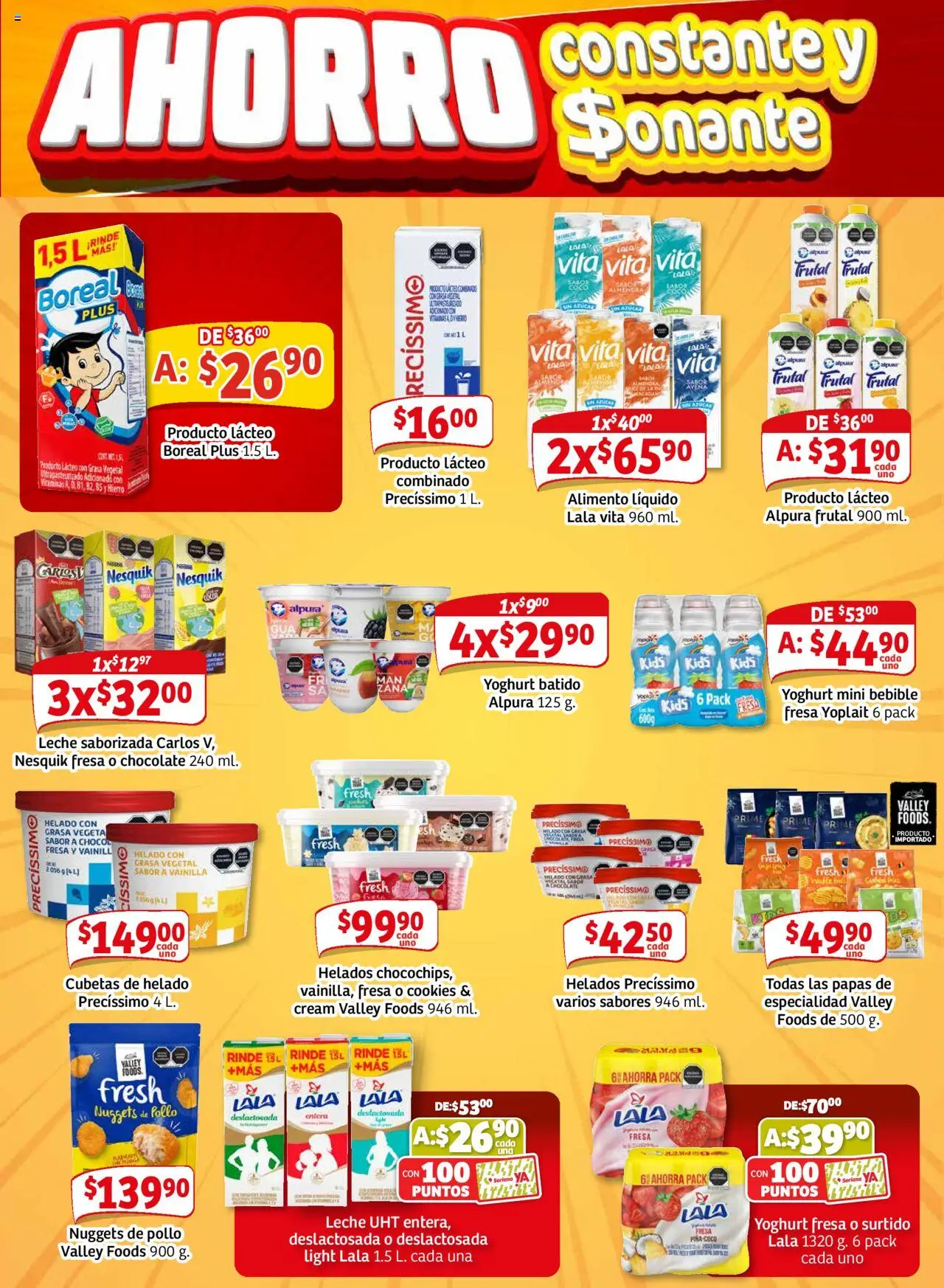 Nuevas ofertas de Soriana válidas en toda la República Mexicana desde el 16.10.2025. ¡Encuentra las mejores ofertas en Soriana - Pesito Valedor Mercado: Nay, Sin, Son! | Página: 13 | Productos: Fresa, Azúcar, Avena, Leche