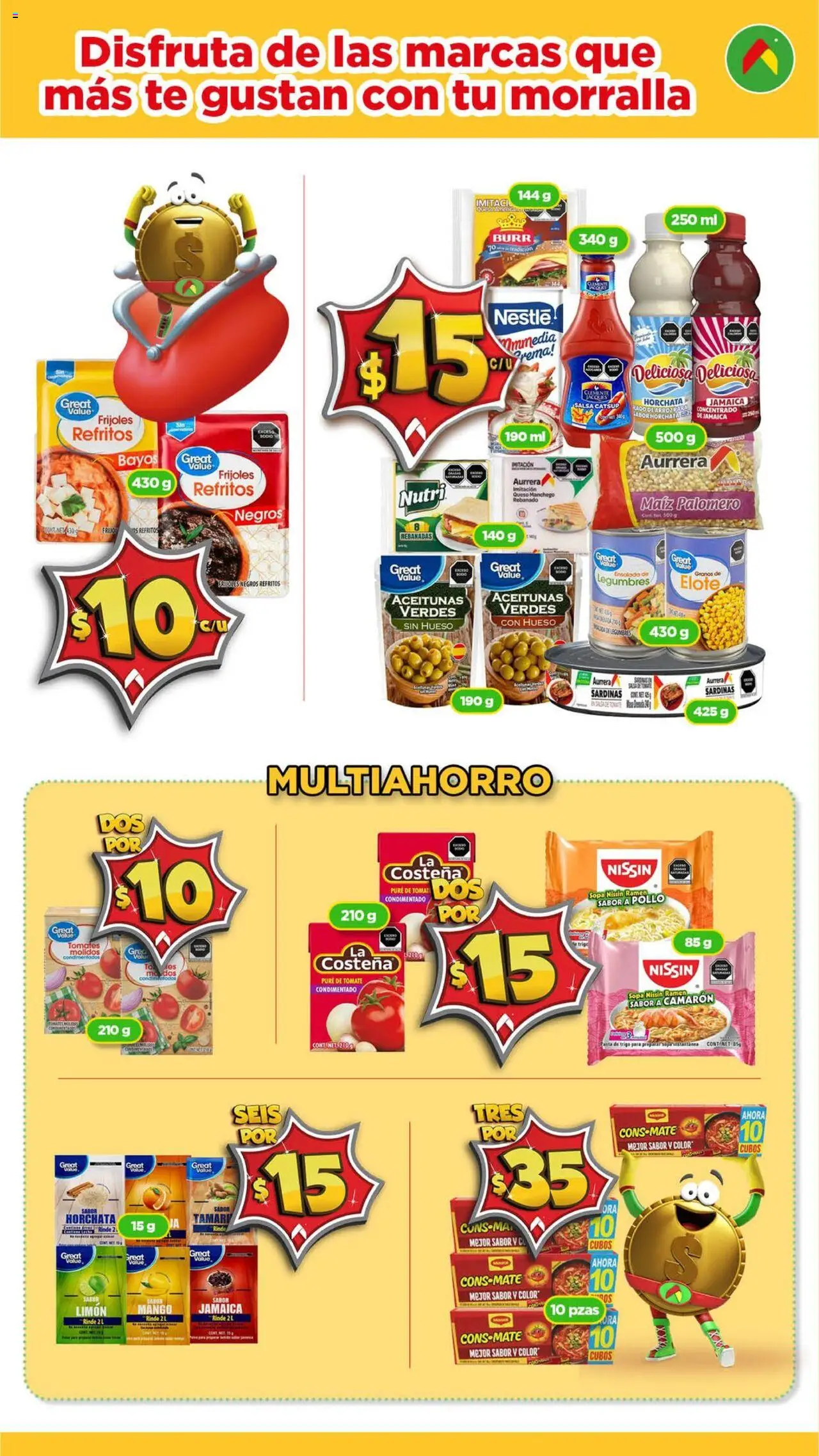 Nuevas ofertas de Bodega Aurrerá válidas en toda la República Mexicana desde el 14.08.2025. ¡Encuentra las mejores ofertas en Bodega Aurrerá - Folleto Morralla! | Página: 4 | Productos: Maíz, Tomate, Arroz, Ensalada