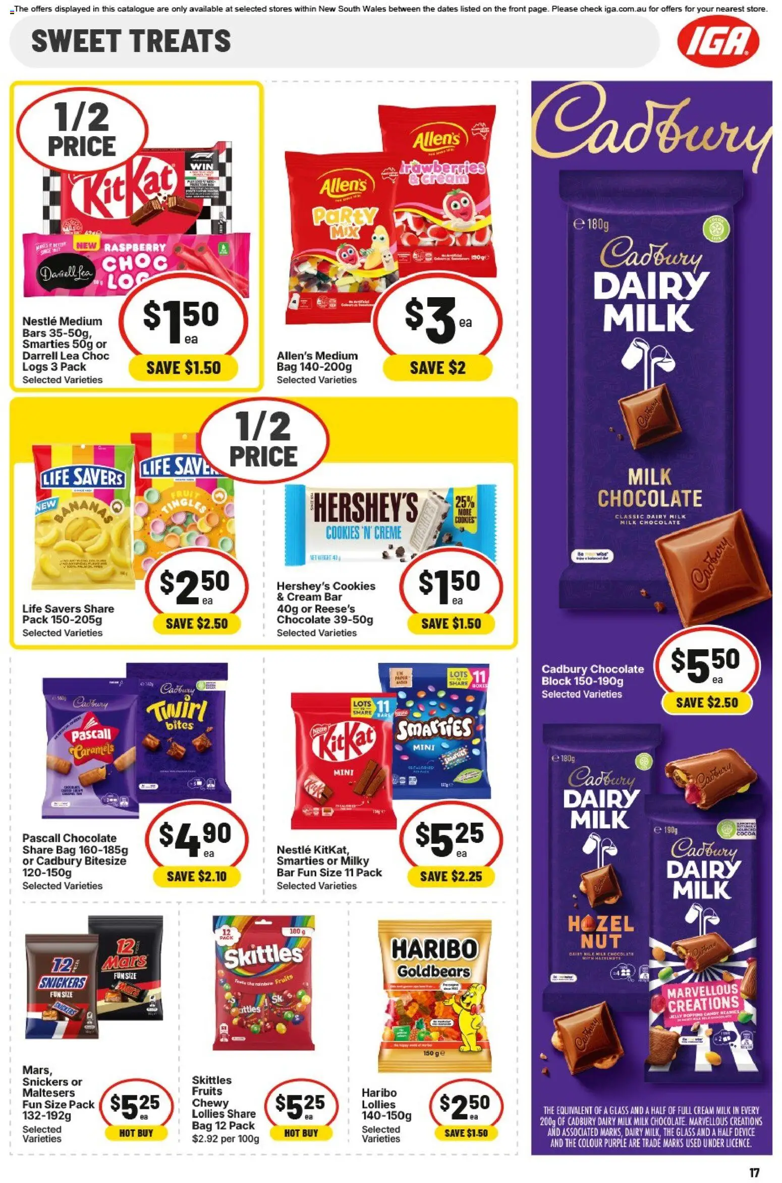 IGA catalogue - valid from 25.02.2026 | Page: 19 | Products: Milk, Dairy, Lollies, Cream