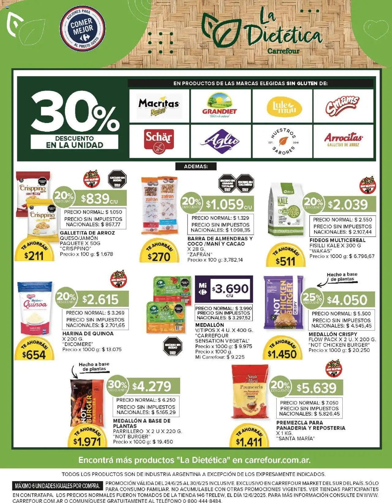 Carrefour Market catálogo - Chubut │ válido desde el 24.06.2025 | Página: 15 | Productos: Panadería, Almendras, Arroz, Té