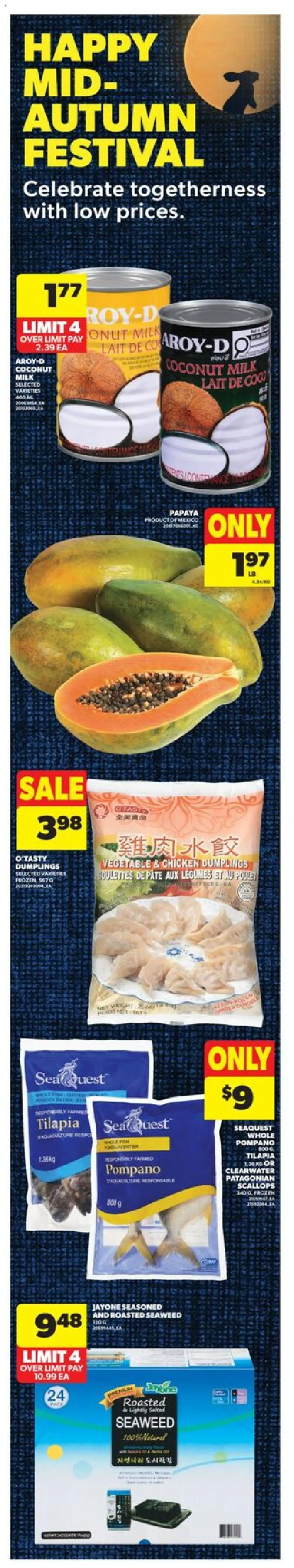 Real Canadian Superstore flyer valid from 25.09.2025 | Page: 4 | Products: Milk, Chicken