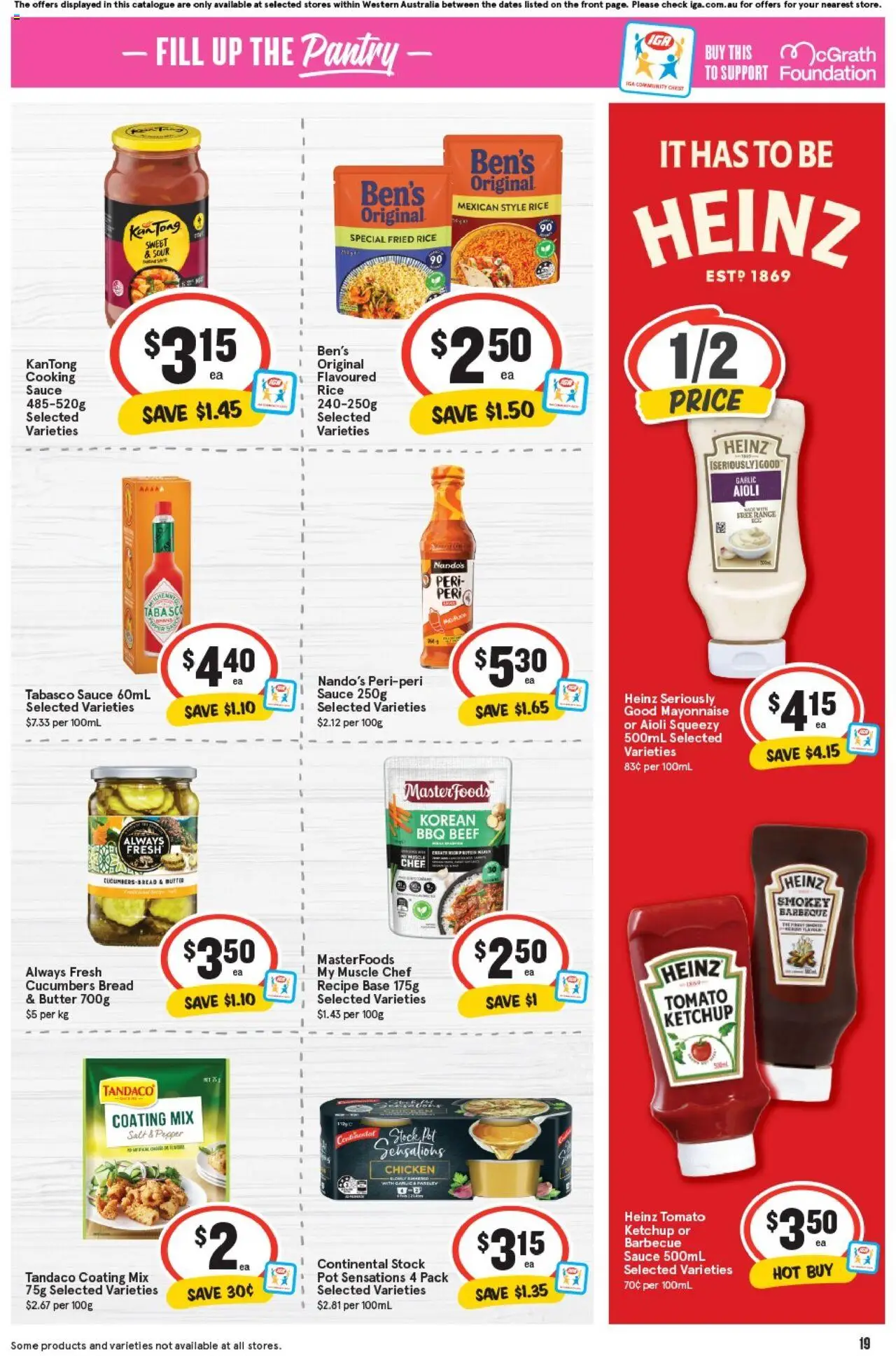 IGA catalogue - valid from 17.09.2025 | Page: 22 | Products: Chicken, Ketchup, Salt, Pepper