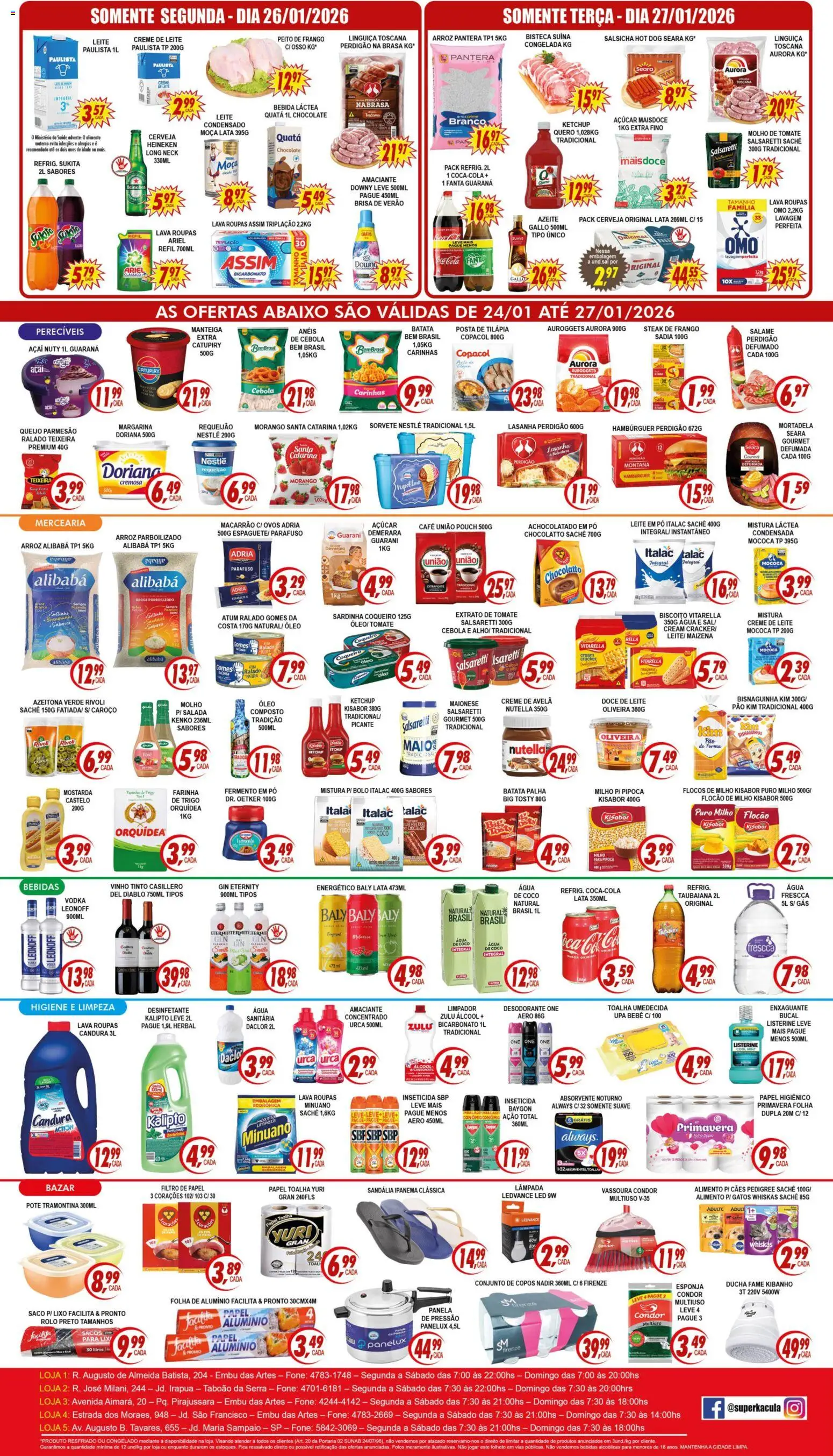 Kaçula Folheto - válido de 24.01.2026 | Página: 2 | Produtos: Cebola, Desodorante, Creme, Maionese