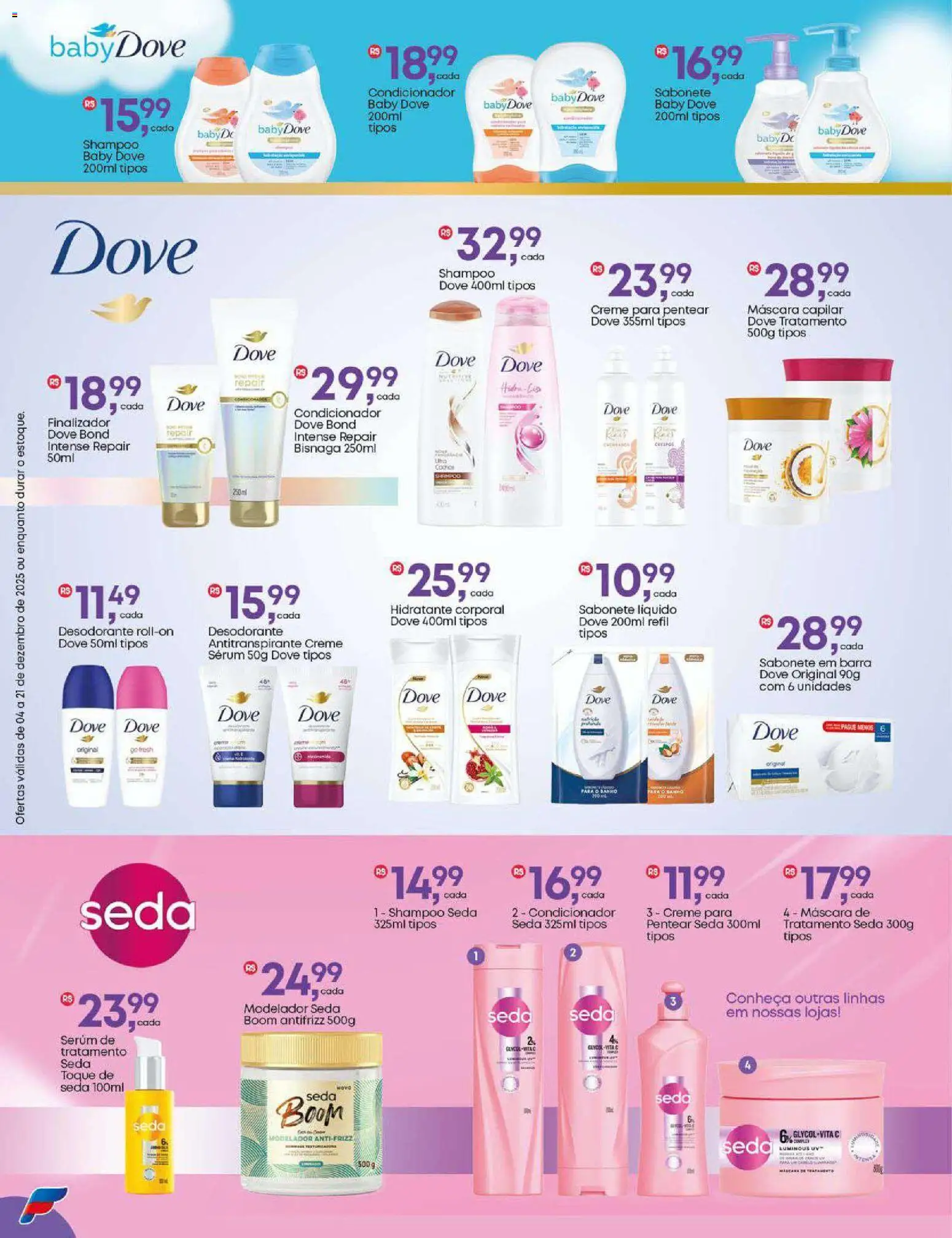 Frangolândia Folheto - válido de 04.12.2025 | Página: 5 | Produtos: Shampoo, Condicionador, Hidratante corporal, Creme