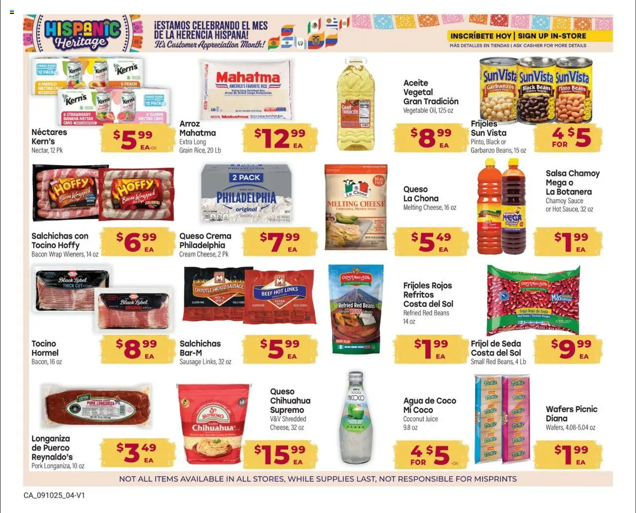 Cardenas Ad - valid from 10.09.2025 | Page: 4 | Products: Cheese, Pork, Rice, Sausage
