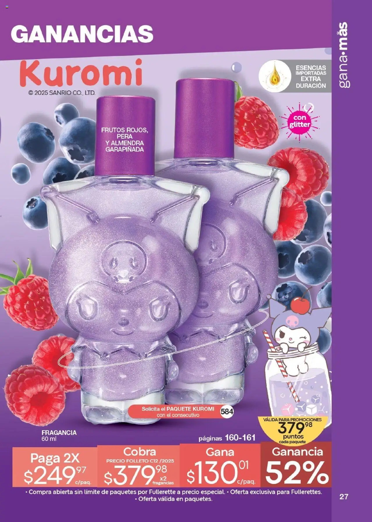 Nuevas ofertas de Fuller válidas en toda la República Mexicana desde el 17.09.2025. ¡Encuentra las mejores ofertas en Fuller - Revista Gana Más C12! | Página: 27 | Productos: Pera, Glitter, Almendra, Esencias