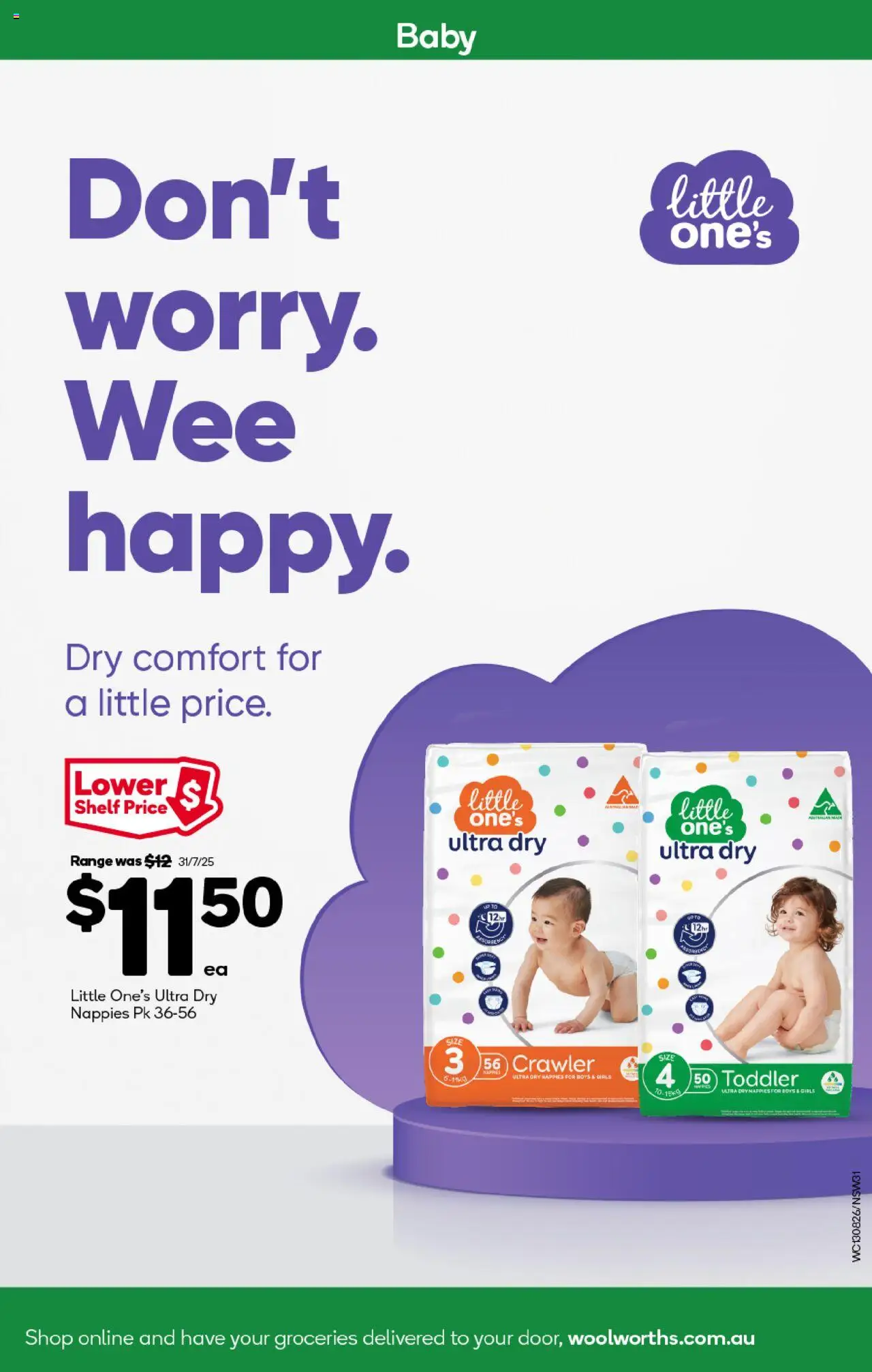 Woolworths catalogue - valid from 13.08.2025 | Page: 31 | Products: Shelf, Nappies