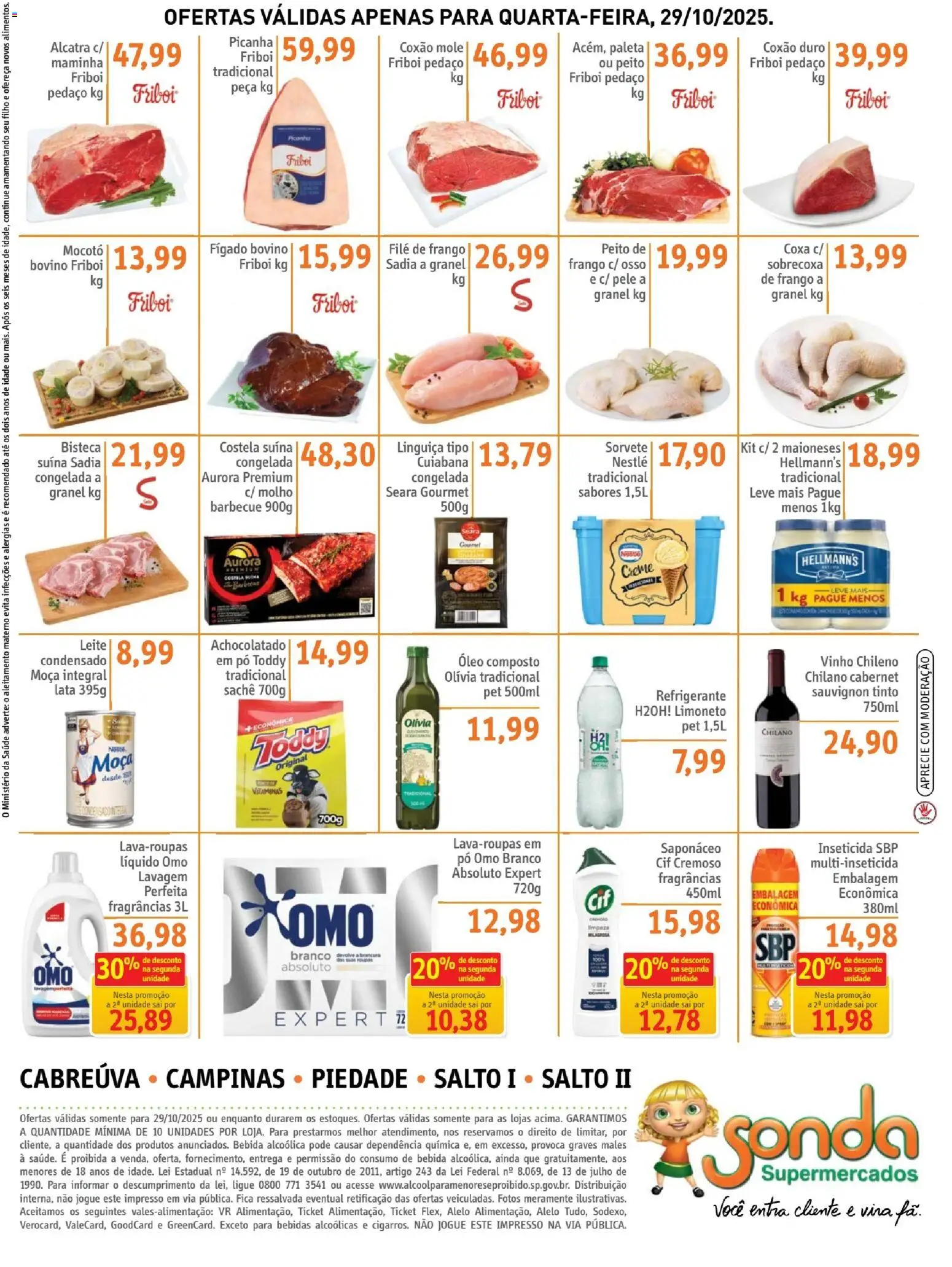 Sonda Folheto - válido de 29.10.2025 | Página: 4 | Produtos: Alcatra, Óleo, Refrigerante, Inseticida