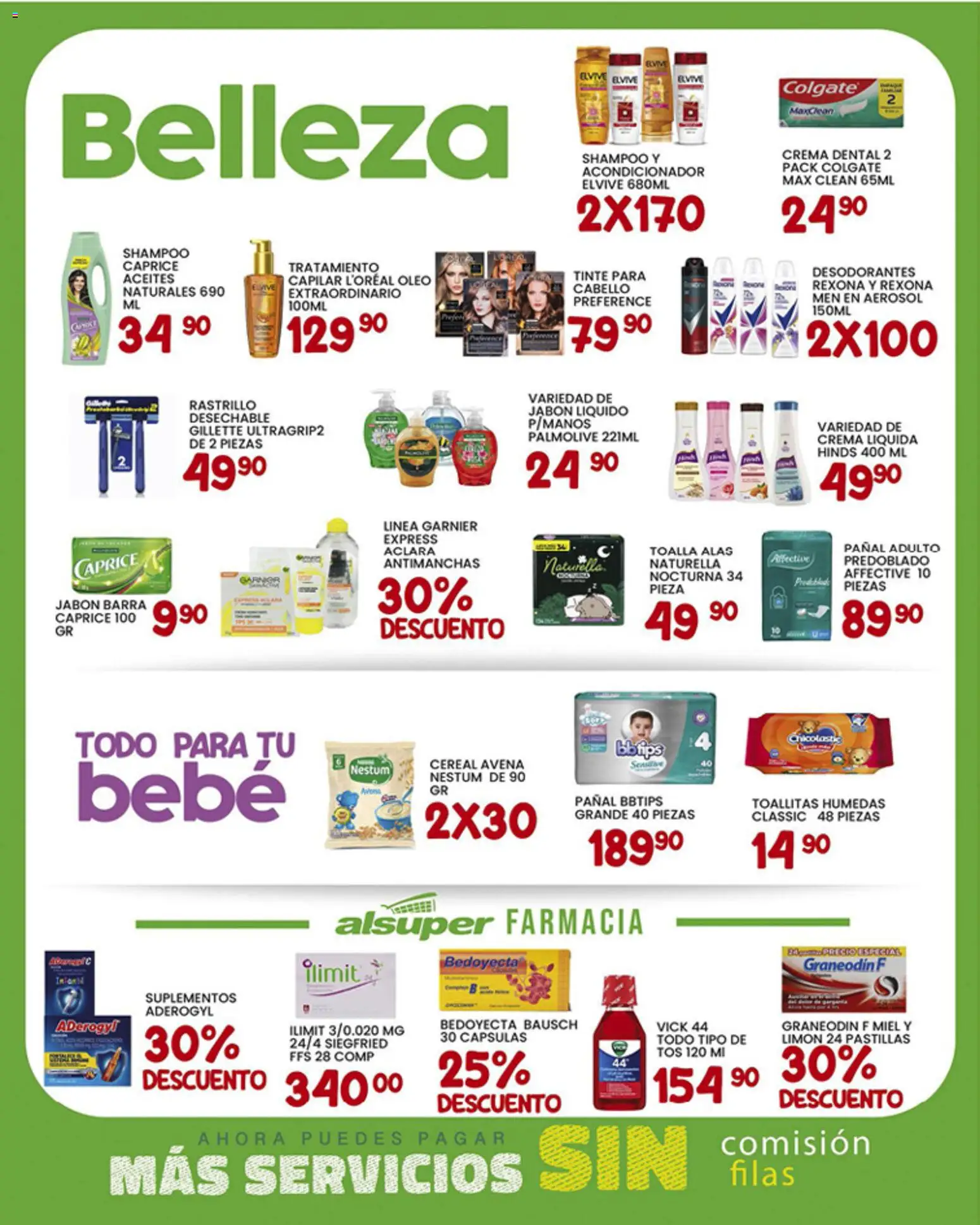 Nuevas ofertas de Alsuper válidas en toda la República Mexicana desde el 30.01.2026. ¡Encuentra las mejores ofertas en Alsuper folleto Durango! | Página: 4 | Productos: Avena, Jabón líquido, Crema, Acondicionador