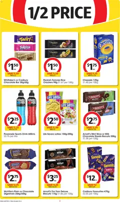 Preview of Coles catalogue  - valid from 15.04.2026 | Page: 9 | Products: Cheese, Chocolate, Lollies, Vinegar