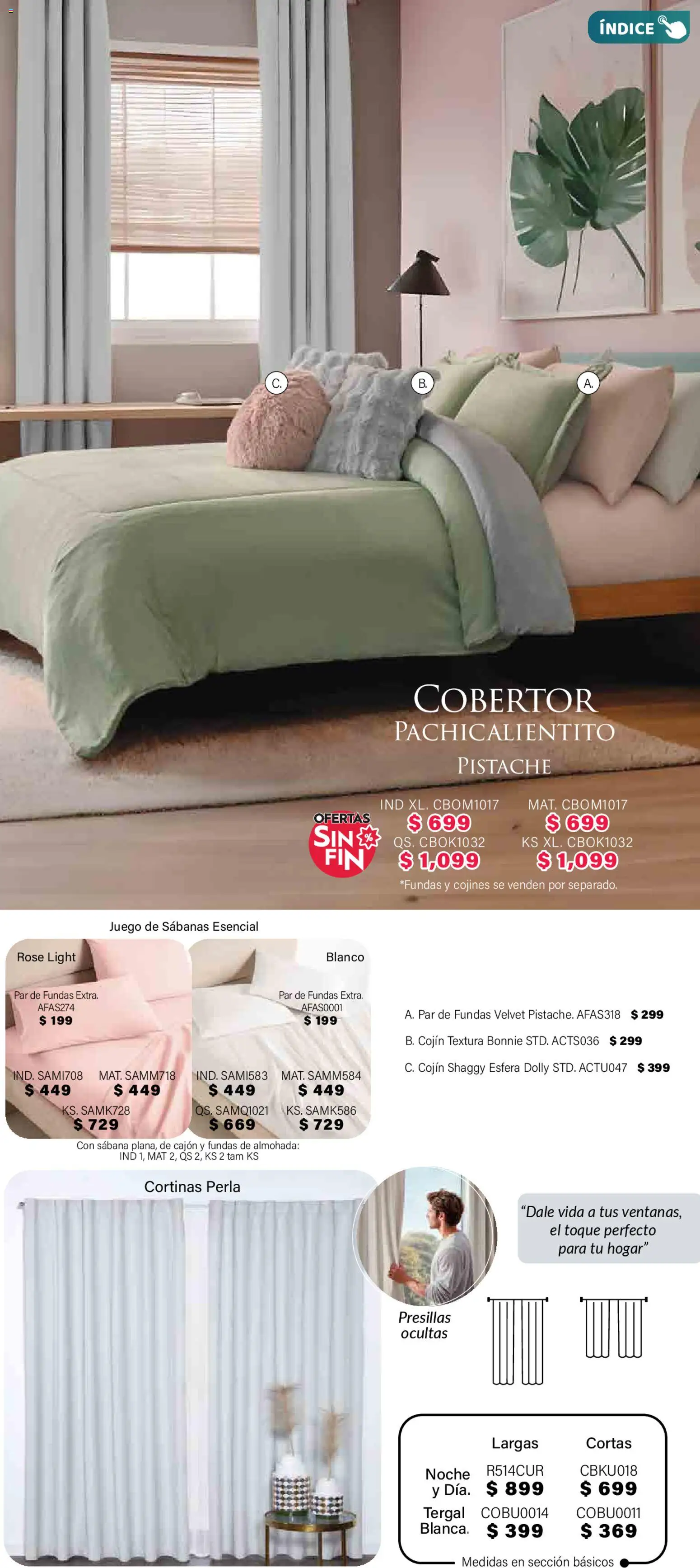 Nuevas ofertas de Colchas Concord válidas en toda la República Mexicana desde el 01.11.2025. ¡Encuentra las mejores ofertas en Colchas Concord Buen Fin! | Página: 308 | Productos: Cobertor, Juego, Almohada, Sabanas