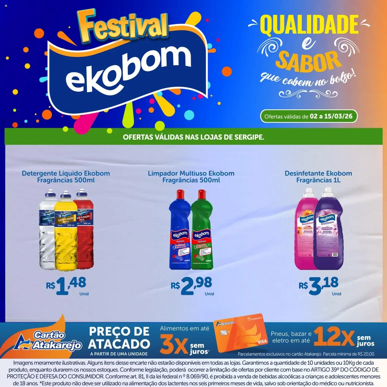 Atakarejo Folheto - válido de 02.03.2026 | Página: 7 | Produtos: Limpador multiuso, Detergente, Base, Desinfetante