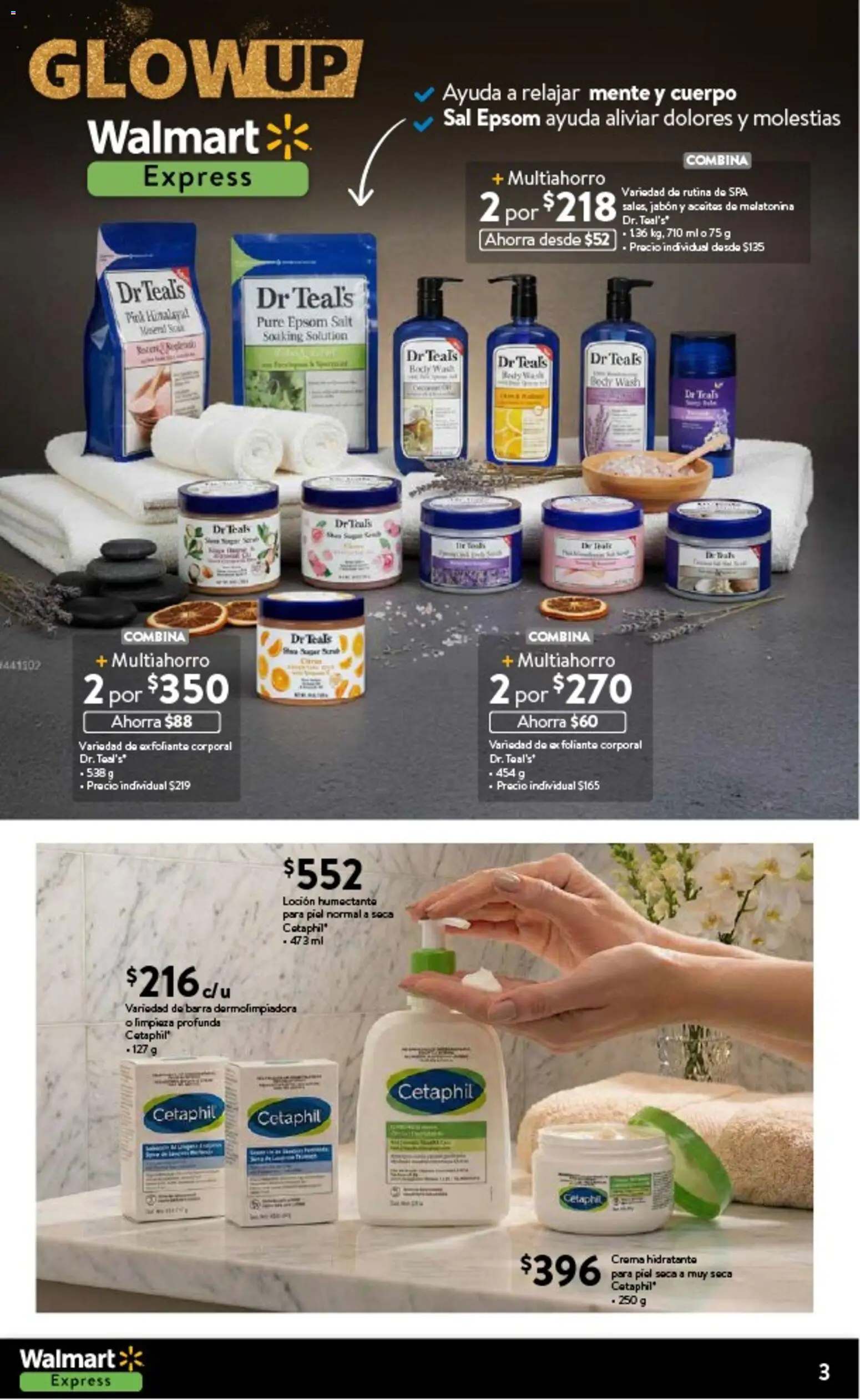 Nuevas ofertas de Walmart Express válidas en toda la República Mexicana desde el 11.02.2026. ¡Encuentra las mejores ofertas en Walmart Express folleto! | Página: 3 | Productos: Crema, Exfoliante corporal, Barra, Body
