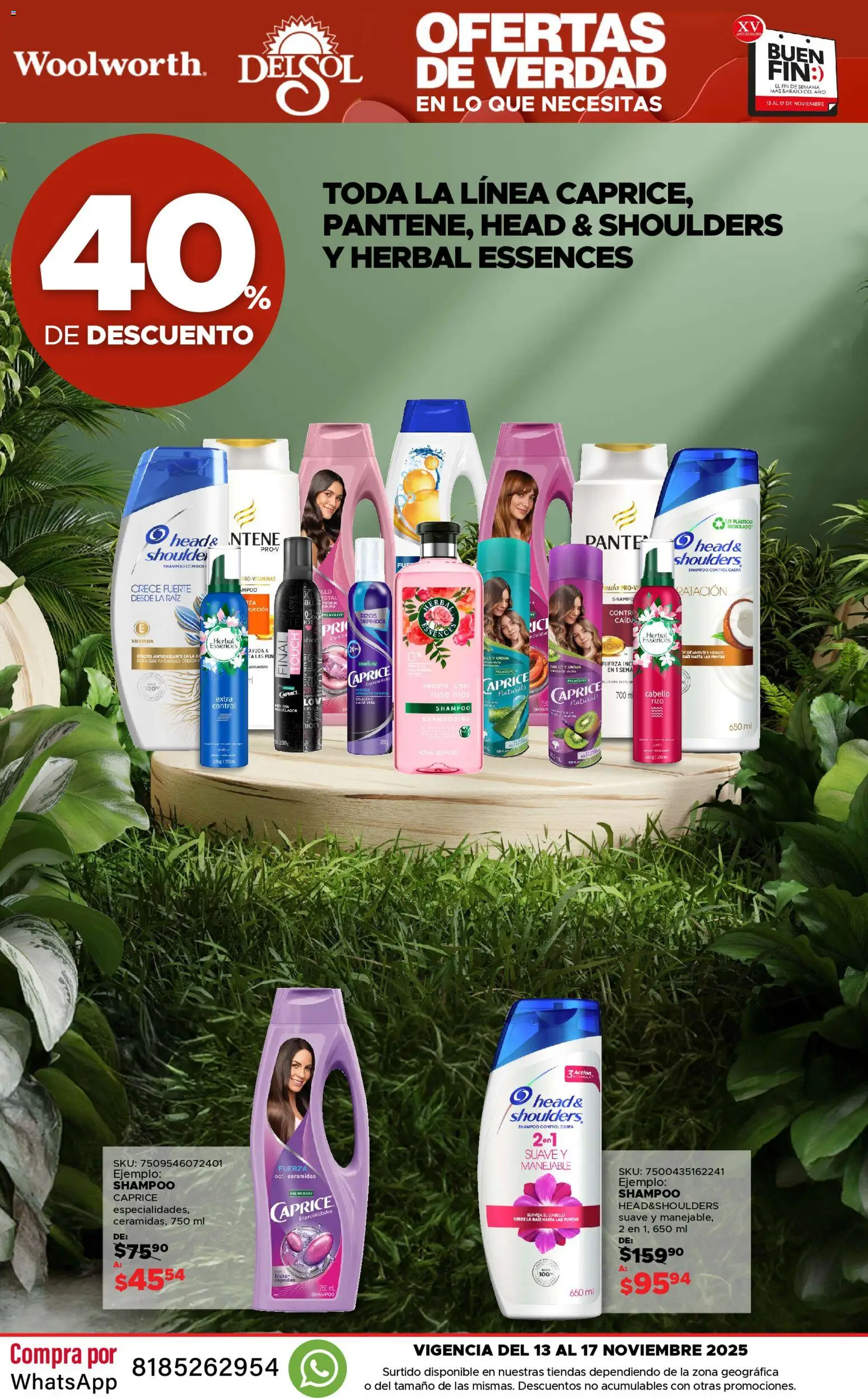 Nuevas ofertas de Del Sol y Woolworth válidas en toda la República Mexicana desde el 13.11.2025. ¡Encuentra las mejores ofertas en Del Sol y Woolworth Buen fin! | Página: 37