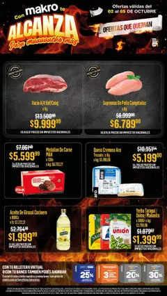 Vista previa Makro ofertas válido desde el 02.10.2025