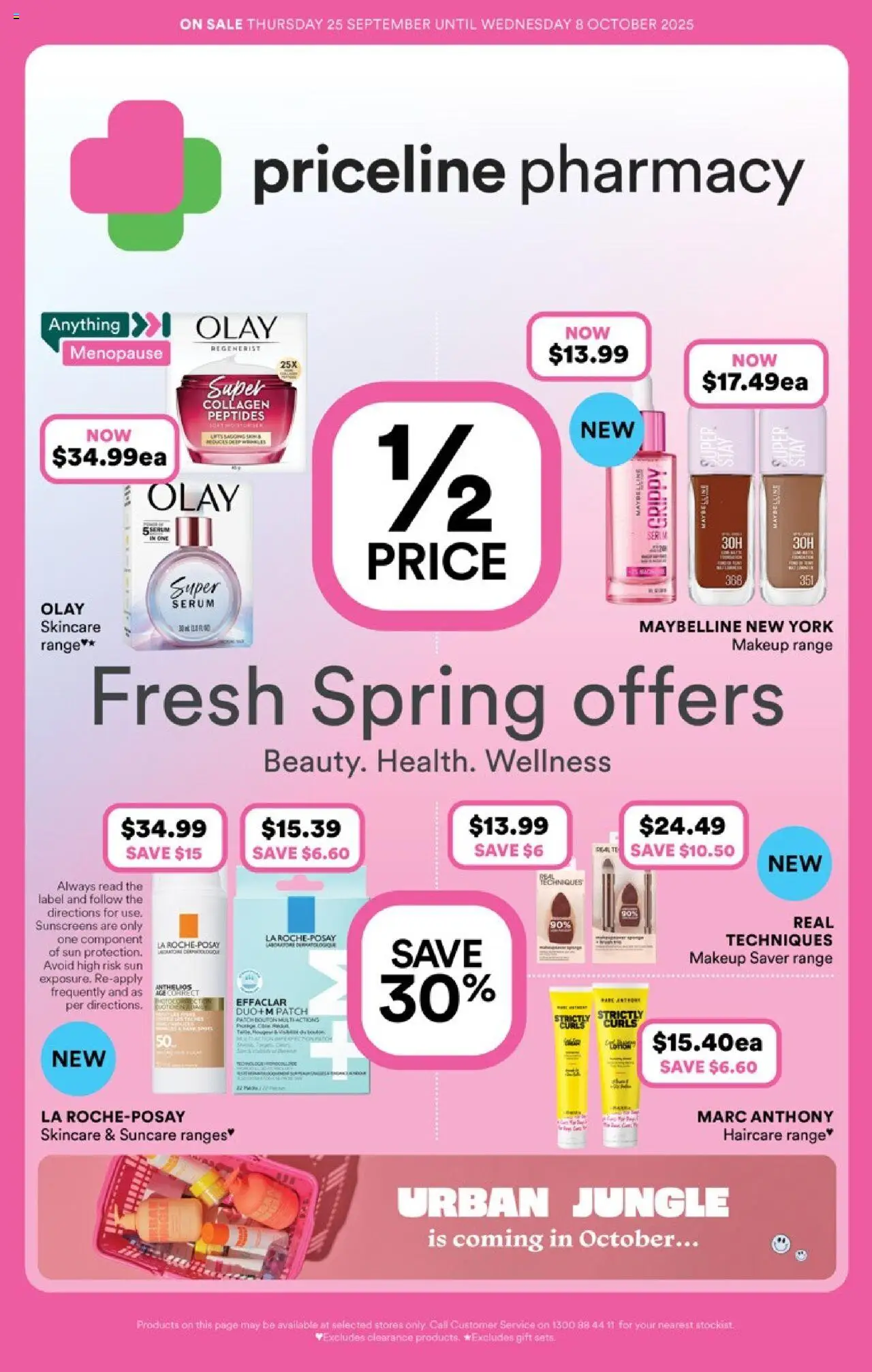 Priceline Pharmacy catalogue - valid from 25.09.2025 | Page: 1 | Products: Makeup, Collagen