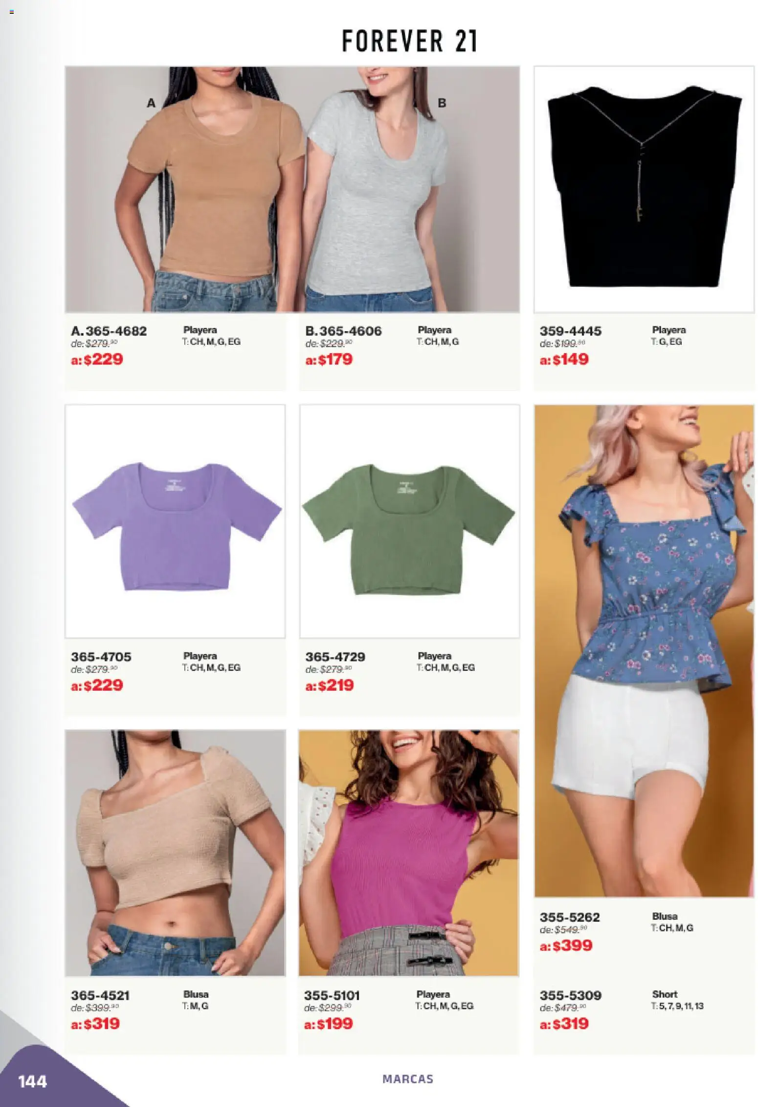 Nuevas ofertas de Andrea válidas en toda la República Mexicana desde el 02.11.2025. ¡Encuentra las mejores ofertas en Andrea catálogo Outlet! | Página: 144 | Productos: Blusa, Playera, Short