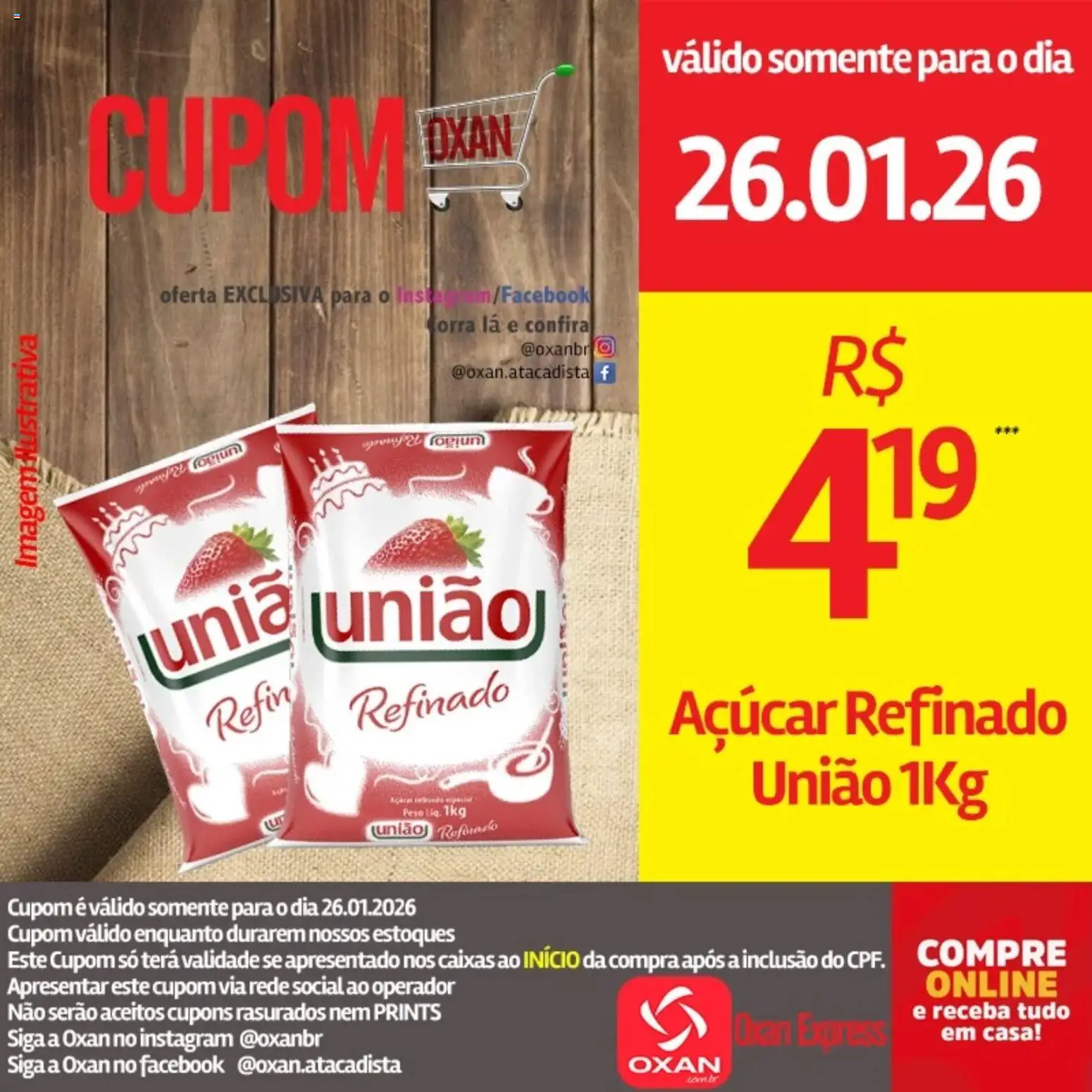 Oxan Atacadista Folheto - válido de 26.01.2026 | Página: 7 | Produtos: Açúcar