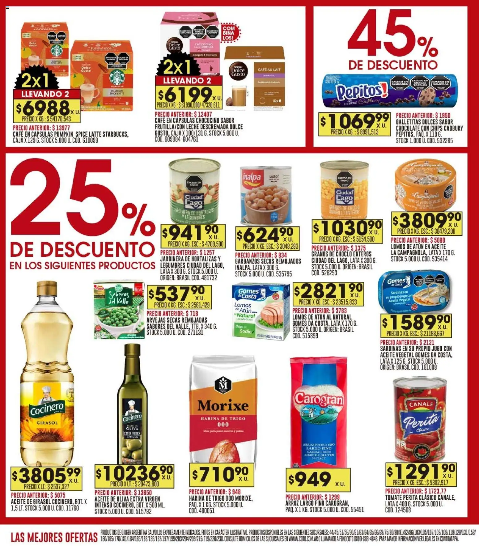 Coto - Ofertas │ válido desde el 10.11.2025 | Página: 10 | Productos: Oliva, Leche, Café, Chocolate