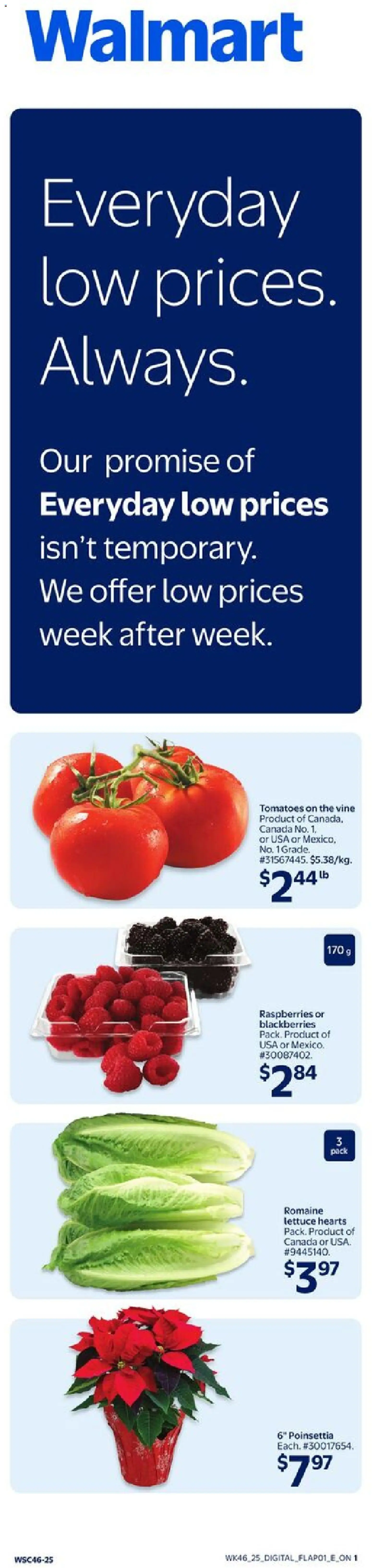 Walmart flyer valid from 11.12.2025 | Page: 2 | Products: Tomatoes