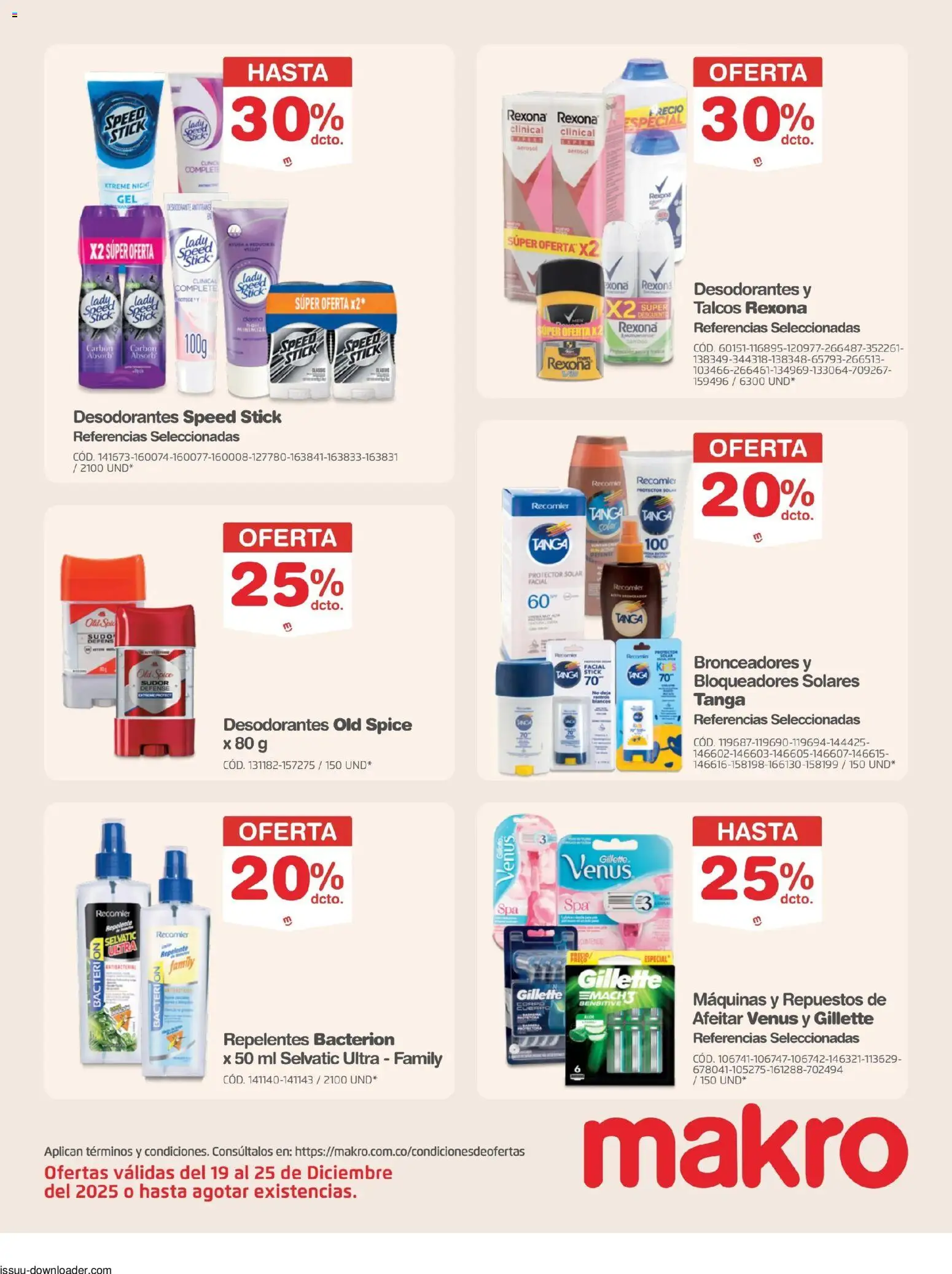 Makro revista - valida desde el 19.12.2025 | Página: 25 | Productos: Repelente, Protector solar, Desodorante