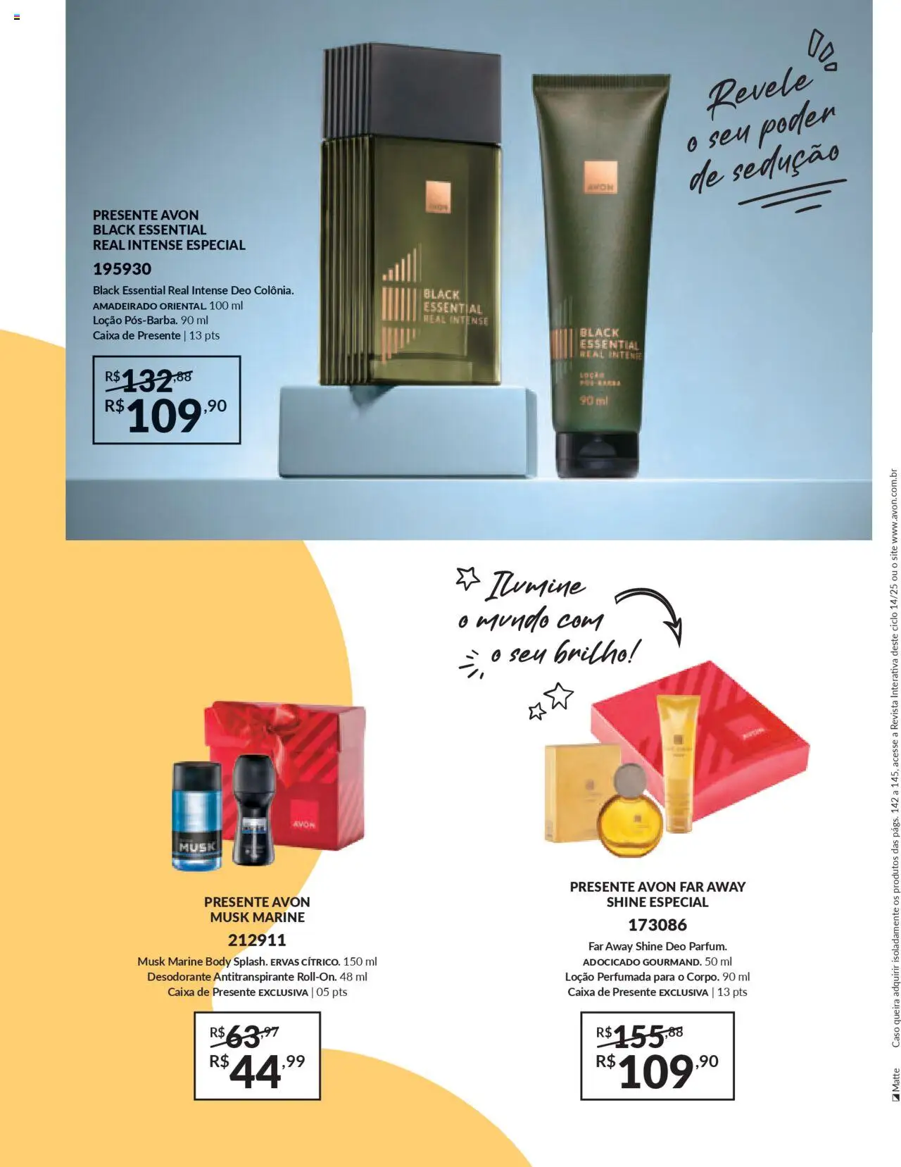 Avon Folheto - válido de 13.08.2025 | Página: 144 | Produtos: Desodorante, Revista, Caixa, Body