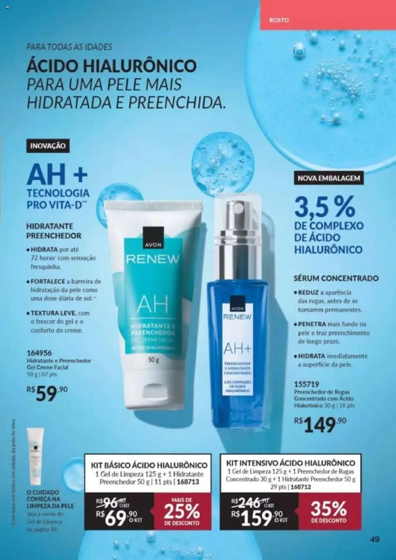 Avon Folheto - válido de 26.09.2025 | Página: 49 | Produtos: Base, Sérum, Gel de limpeza, Creme