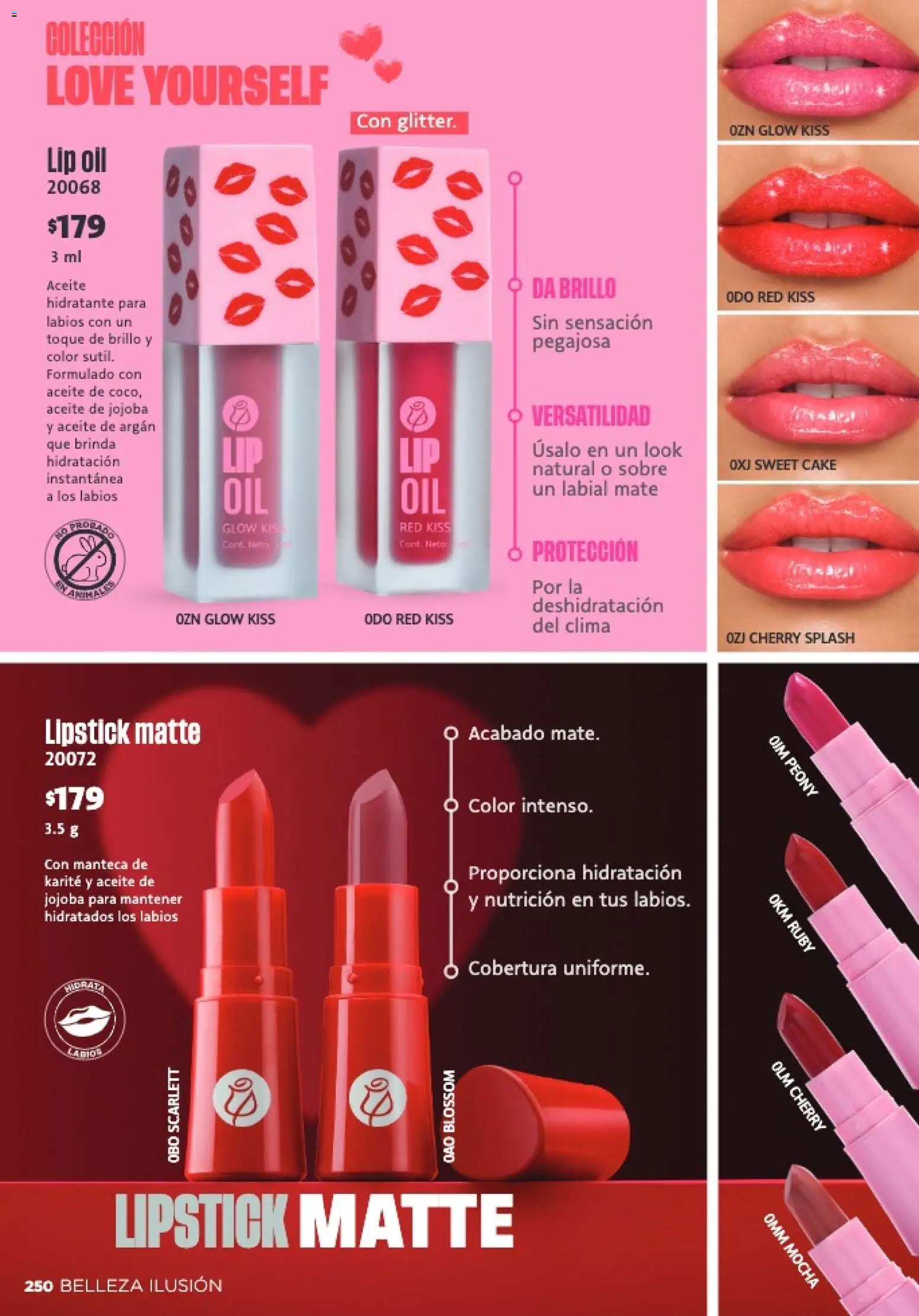 Nuevas ofertas de Ilusión válidas en toda la República Mexicana desde el 01.02.2026. ¡Encuentra las mejores ofertas en Ilusión catálogo Primavera! | Página: 252 | Productos: Brillo, Aceite, Mate, Sobre