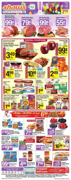 Preview of Shaw's weekly ads valid from 27.03.2026