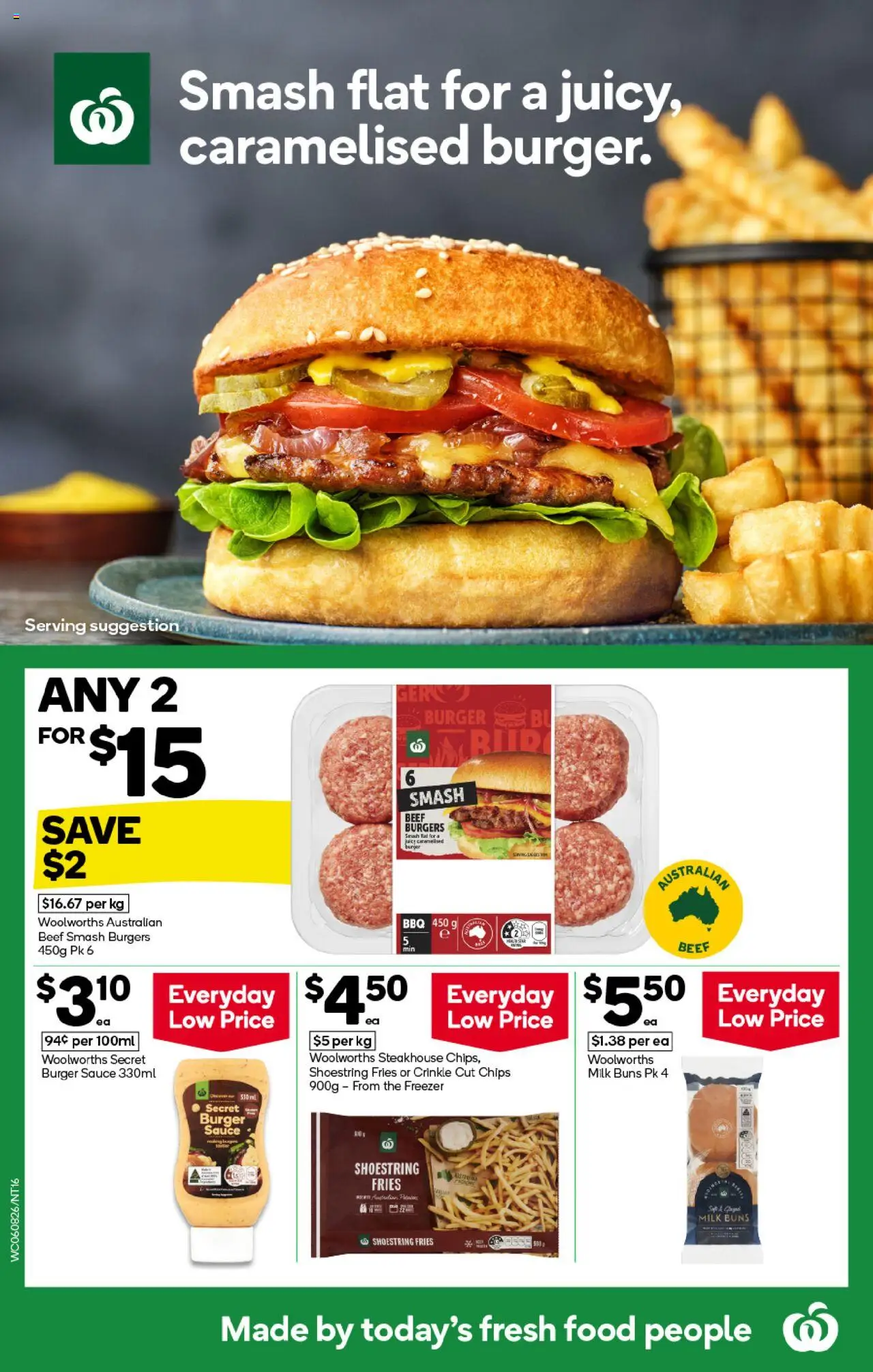 Woolworths catalogue - valid from 06.08.2025 | Page: 16 | Products: Milk, Chips, Sauce, Freezer