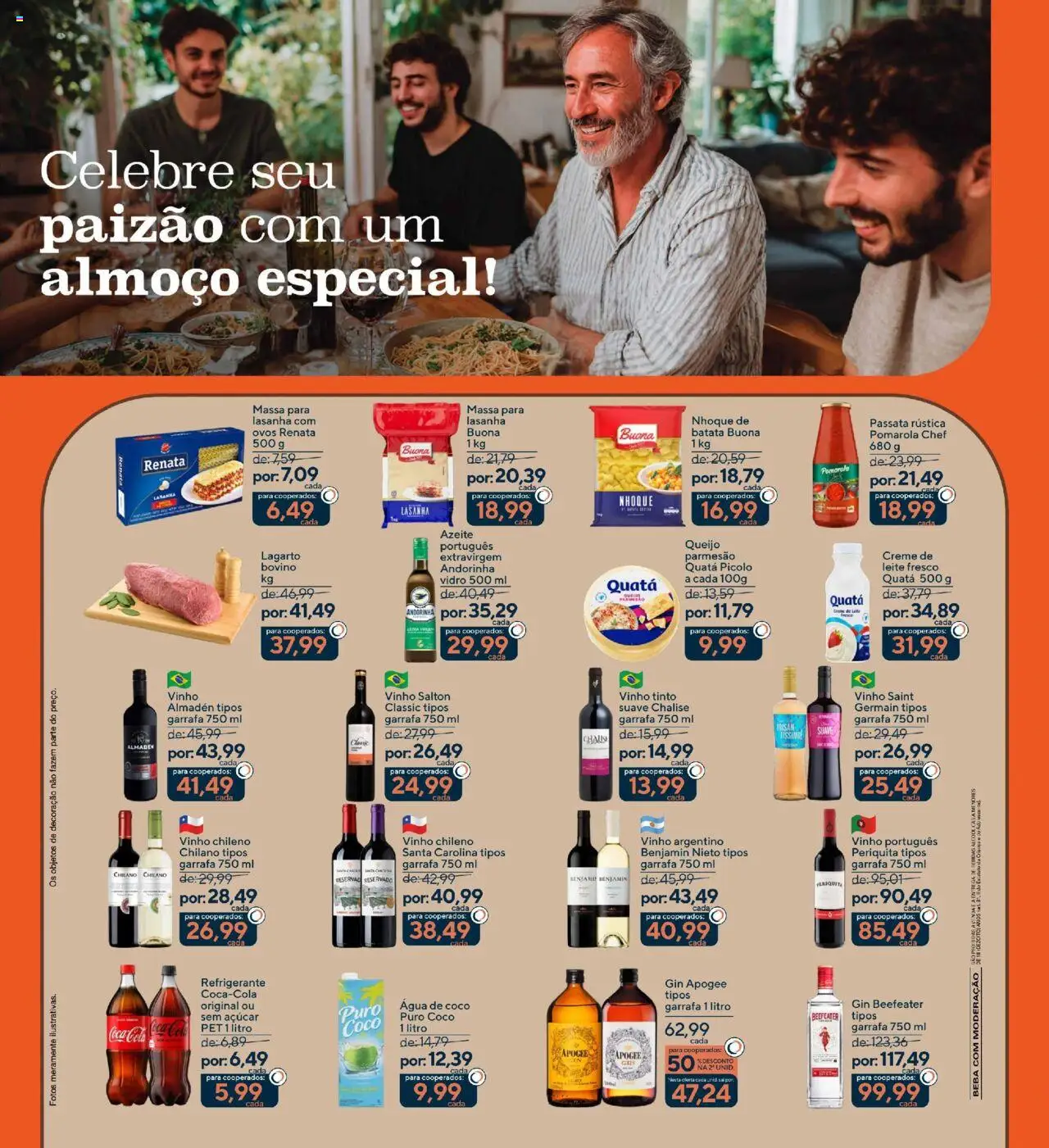 Coop Folheto - válido de 01.08.2025 | Página: 6 | Produtos: Queijo, Vinho, Parmesão, Refrigerante
