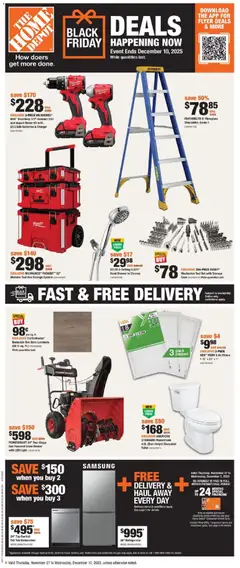 Preview of Home Depot flyer - ON from shop Home Depot valid from 27.11.2025
