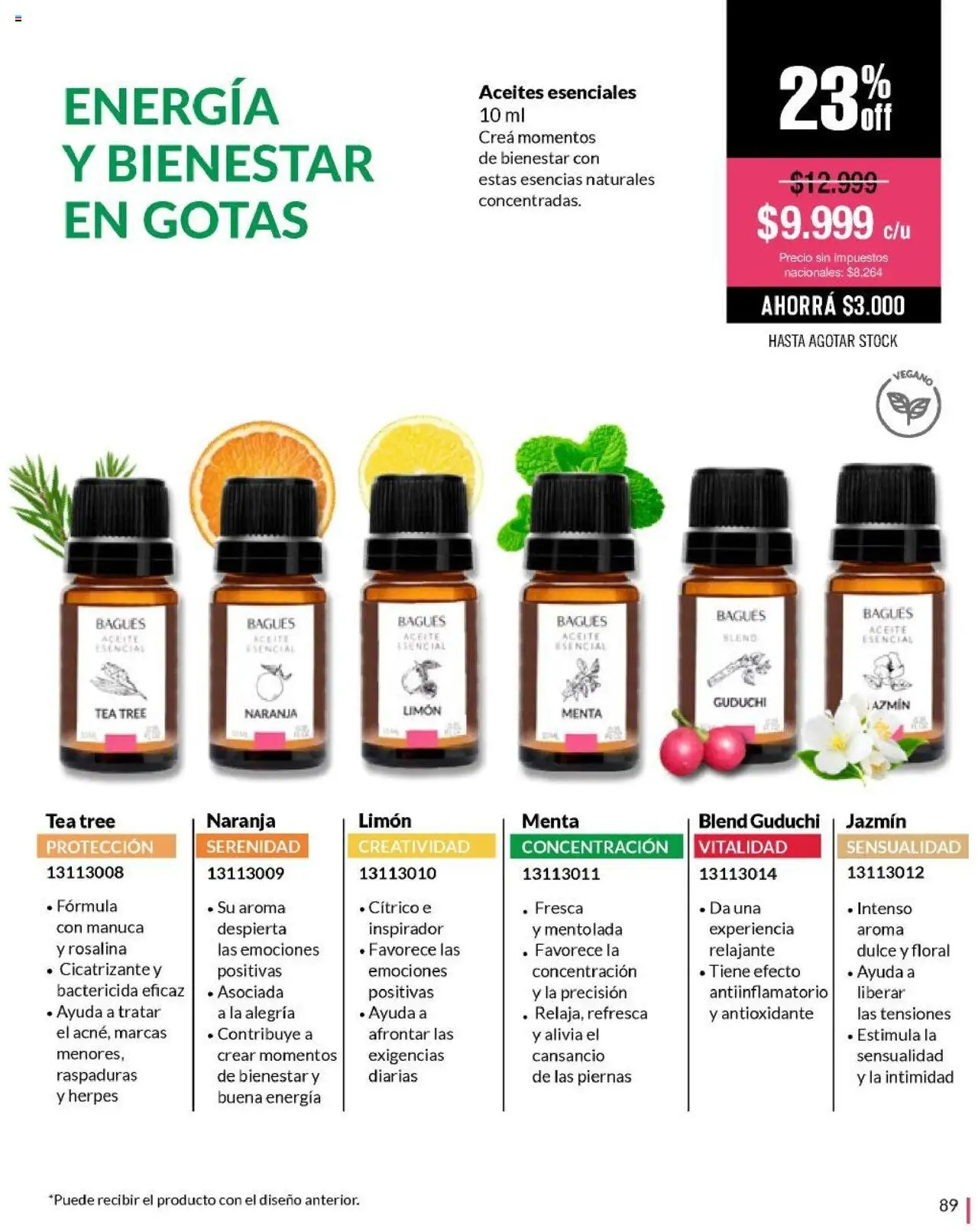 Bagués - Catálogo │ válido desde el 22.09.2025 | Página: 89 | Productos: Aceite, Limón, Esencias, Antiinflamatorio