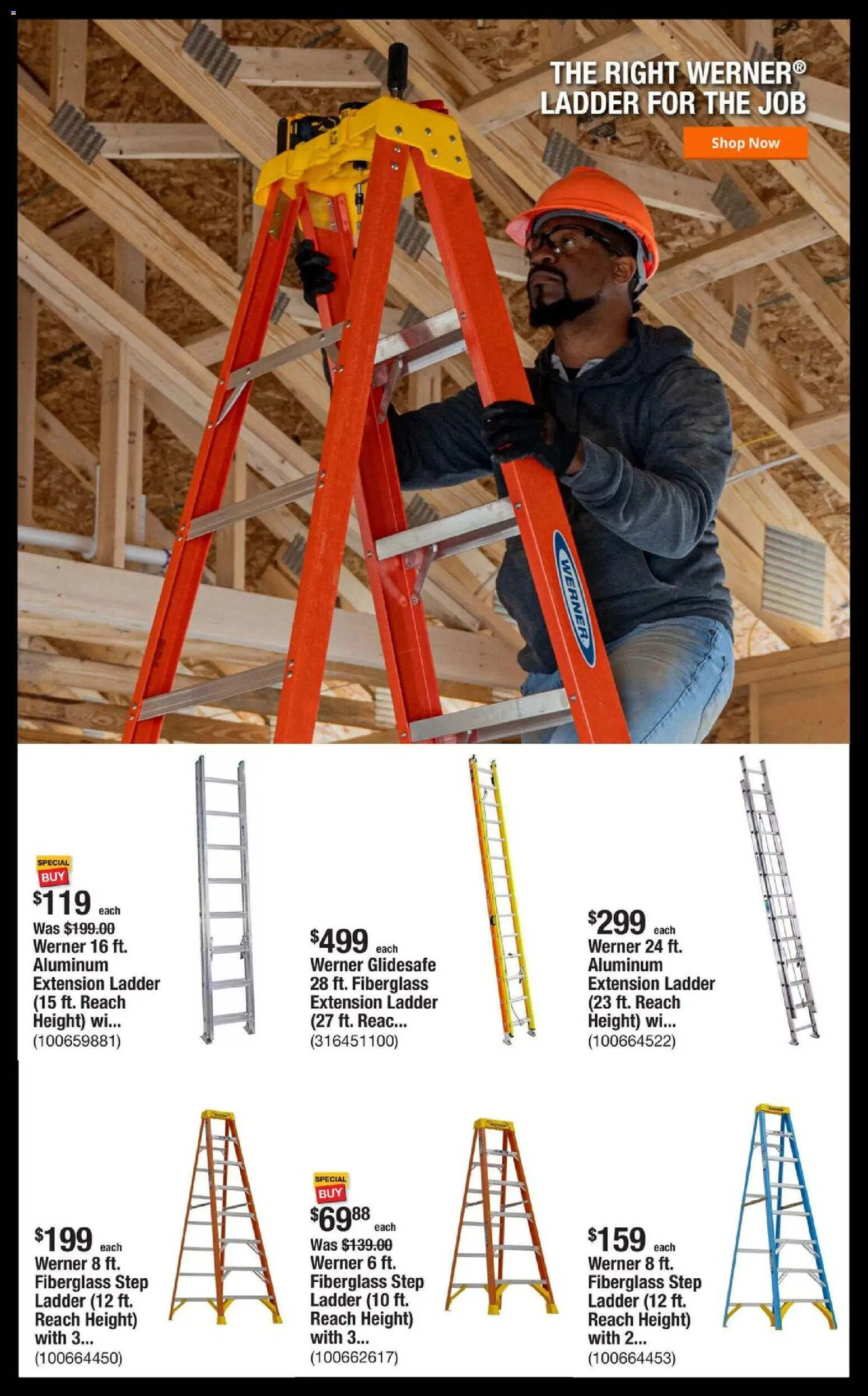 Home Depot Shop Pro Ad - GA - valid from 03.11.2025 | Page: 4 | Products: Ladder