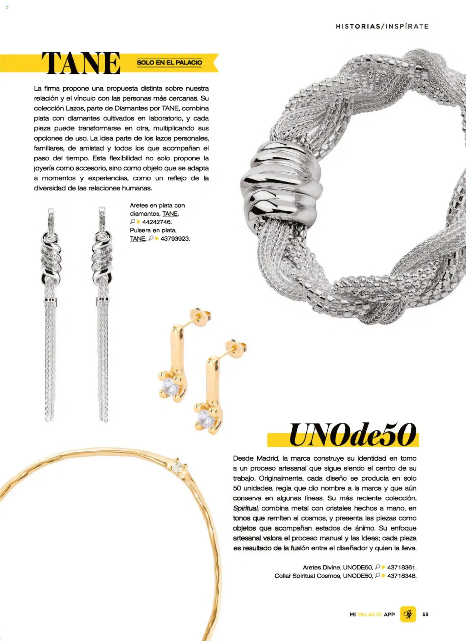 Nuevas ofertas de Palacio De Hierro válidas en toda la República Mexicana desde el 01.03.2026. ¡Encuentra las mejores ofertas en Palacio De Hierro catálogo! | Página: 55 | Productos: Pulsera, Collar, Aretes, Sobre