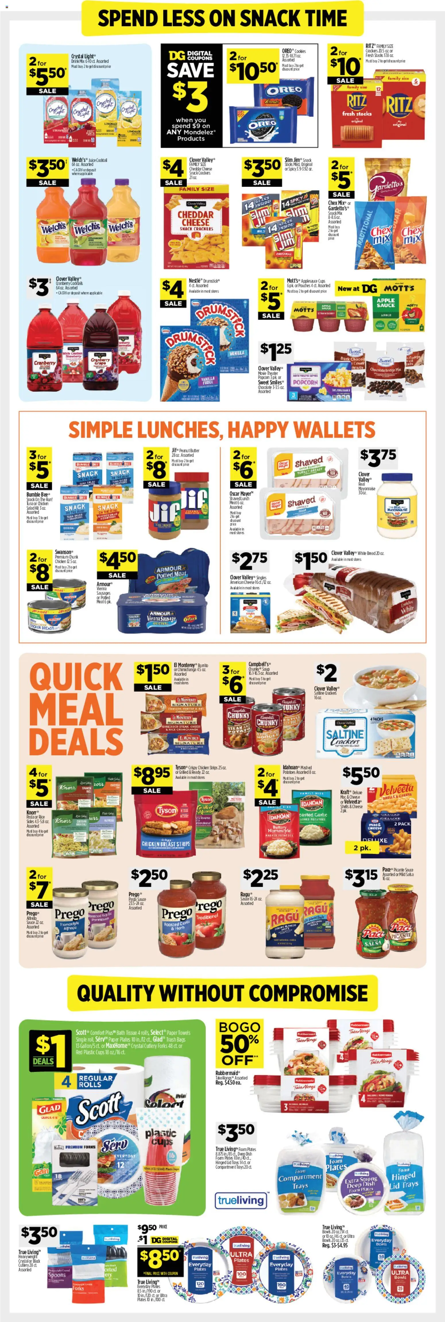 Dollar General Weekly Ad - TX - valid from 01.03.2026 | Page: 4 | Products: Juice, Mayonnaise, Sauce, Salt