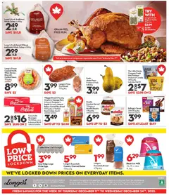 Preview of Longo's weekly flyer / circulaire from shop Longo's valid from 11.12.2025 | Page: 3 | Products: Turkey, Potatoes, Bakery, Ridge
