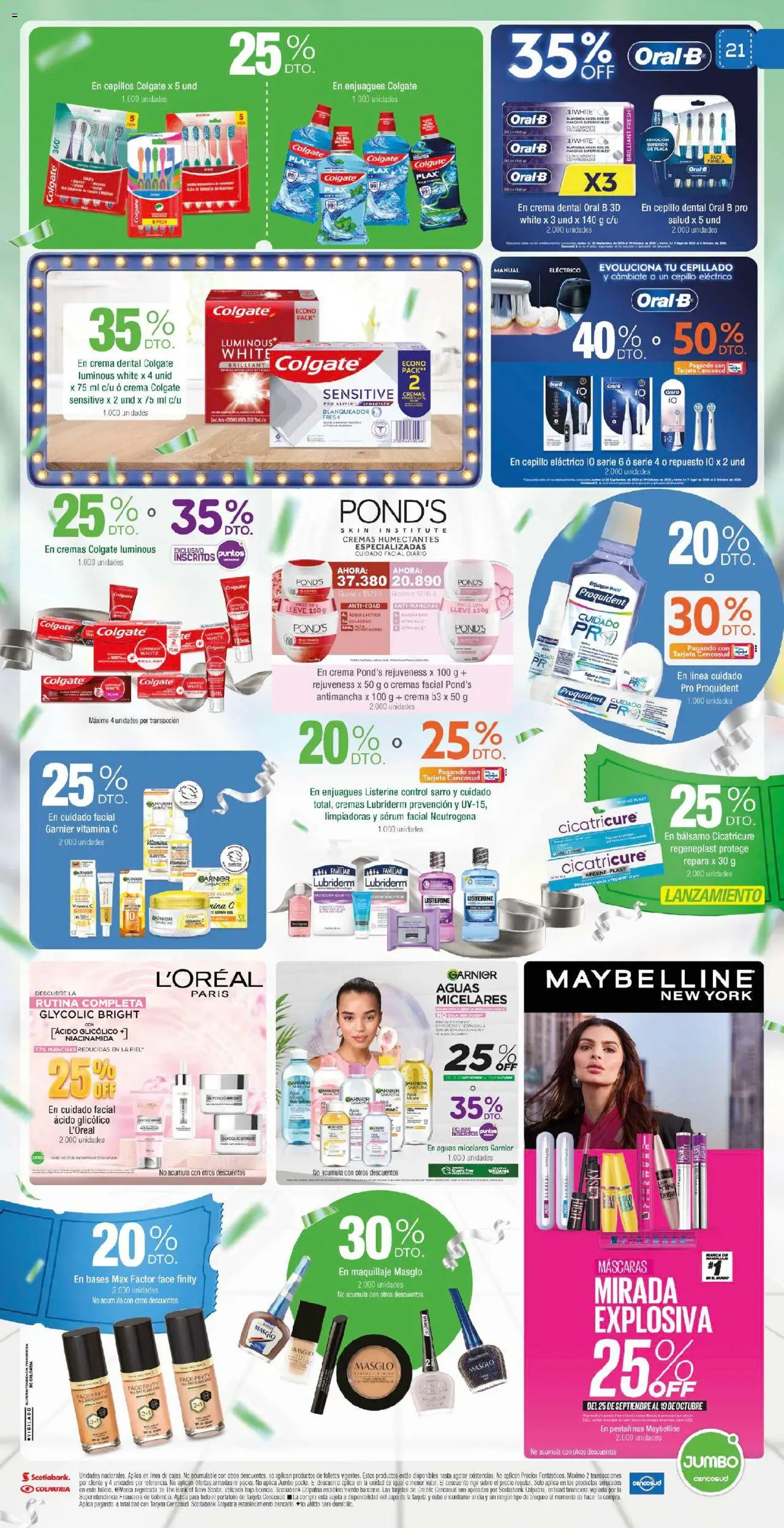 Jumbo revista - valida desde el 25.09.2025 | Página: 21 | Productos: Té, Pasta, Serum, Maquillaje