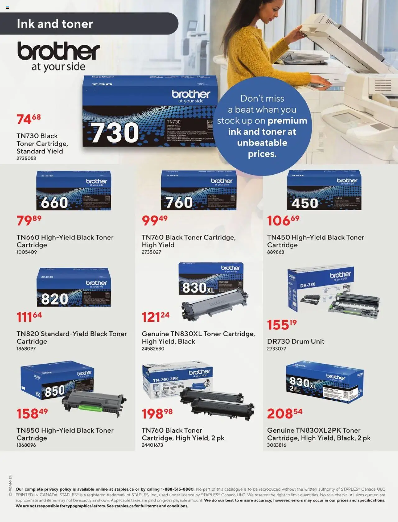 Staples flyer valid from 03.10.2025 | Page: 16 | Products: Toner