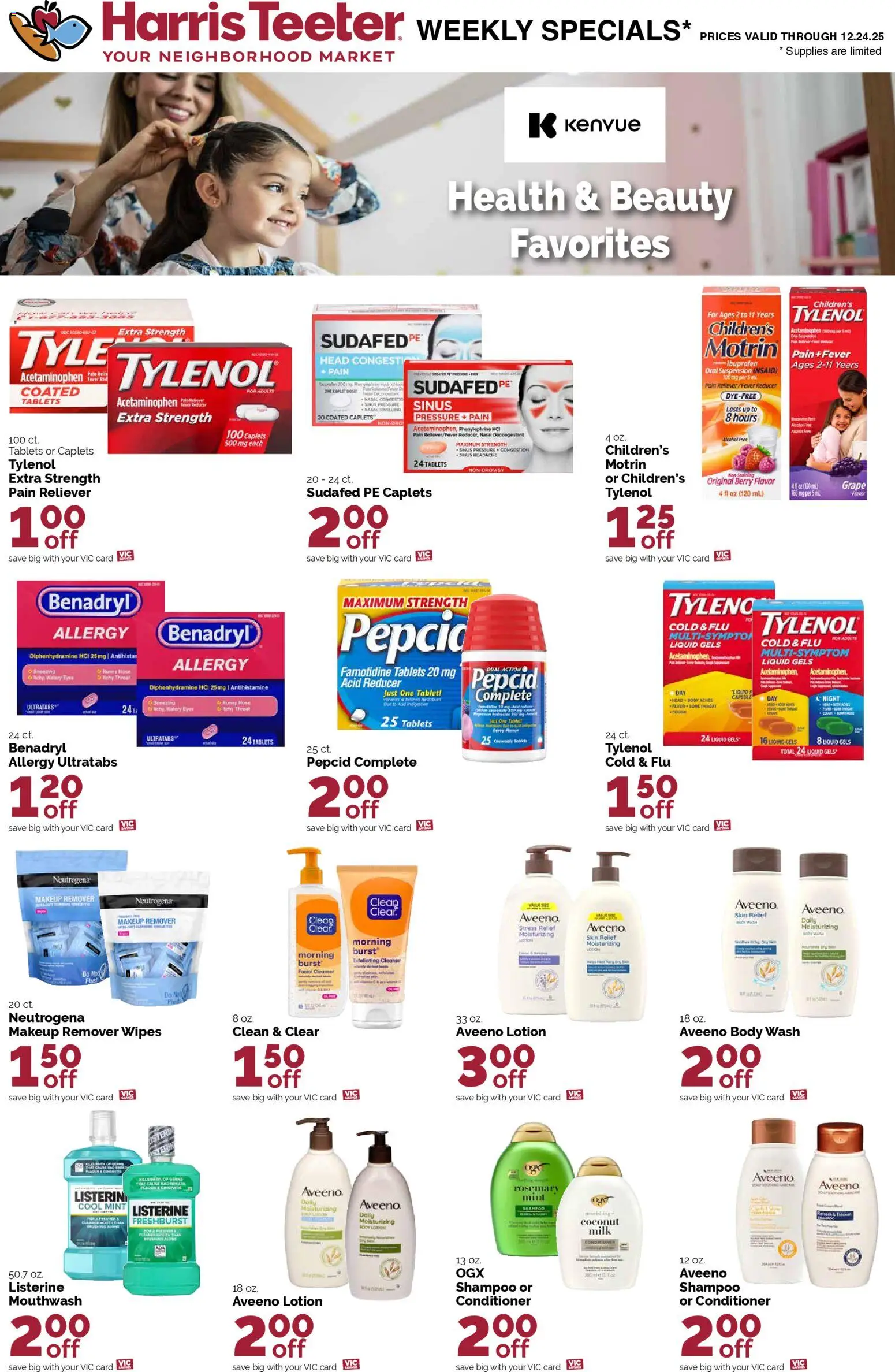 Harris Teeter Weekly Ad - SC - valid from 17.12.2025 | Page: 14 | Products: Shampoo, Milk, Mouthwash, Tablet