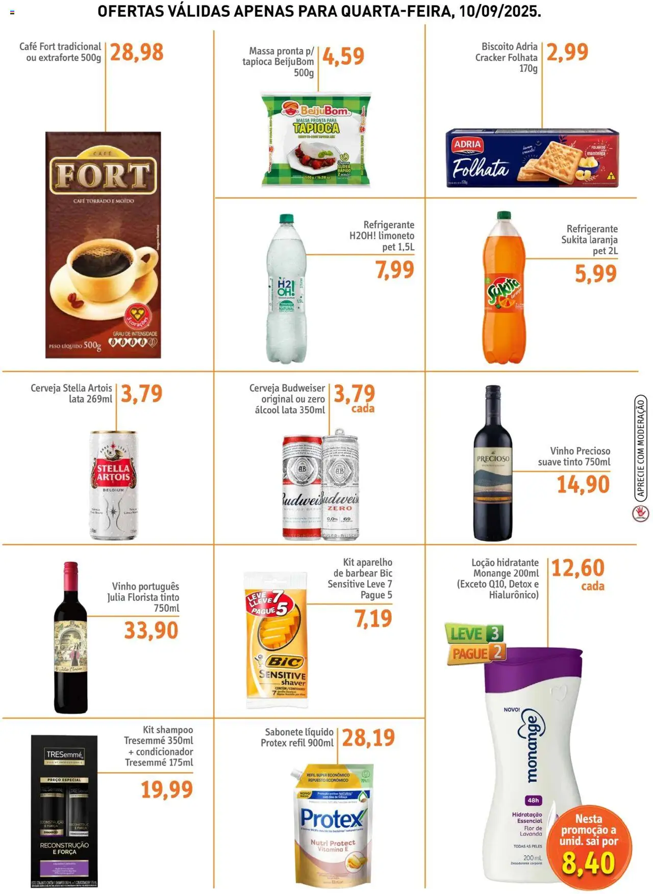 Sonda Folheto - válido de 10.09.2025 | Página: 3 | Produtos: Shampoo, Biscoito, Cerveja, Refrigerante