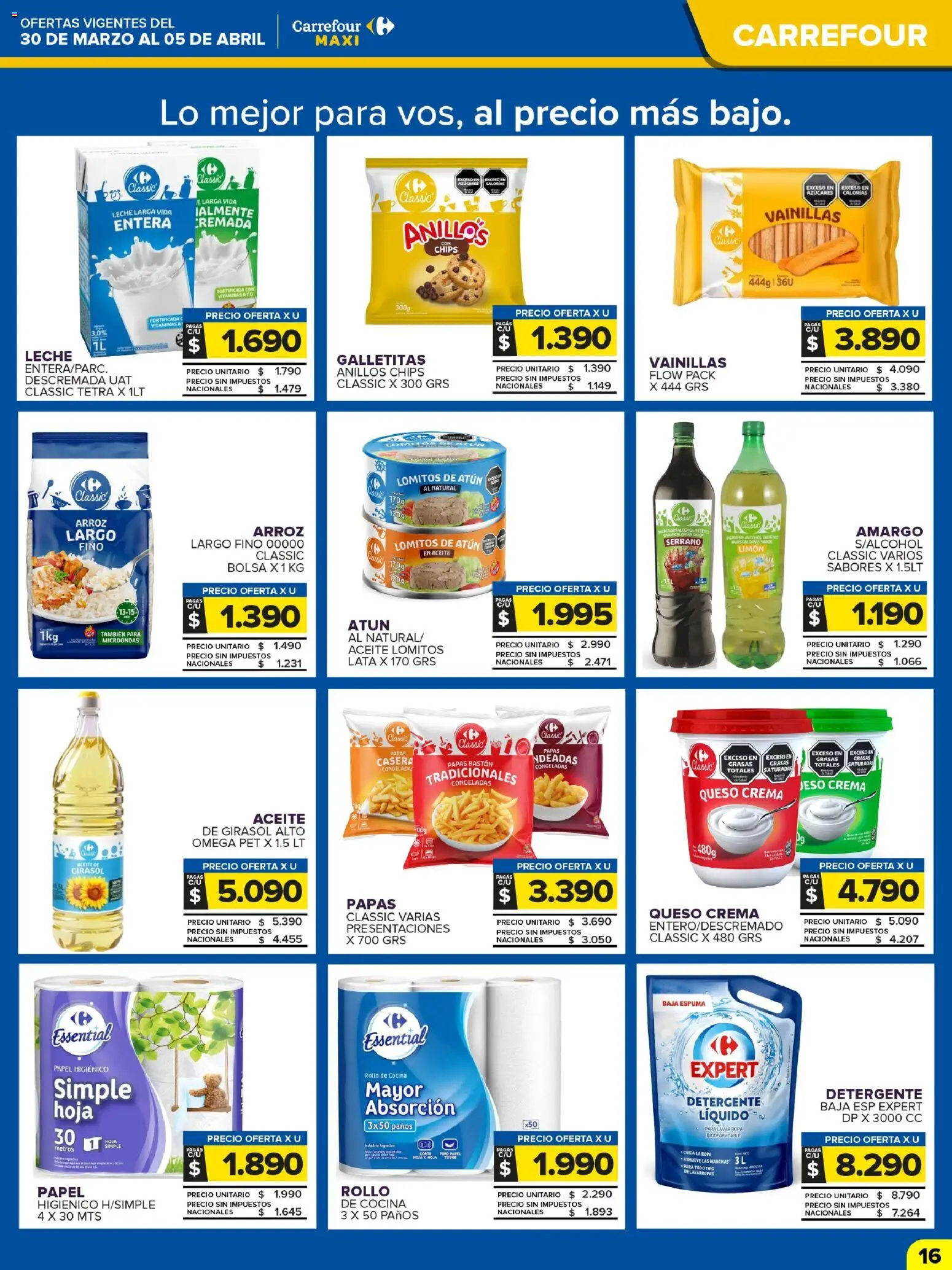 Carrefour Maxi catálogo │ válido desde el 30.03.2026 | Página: 18 | Productos: Limón, Microondas, Leche, Arroz