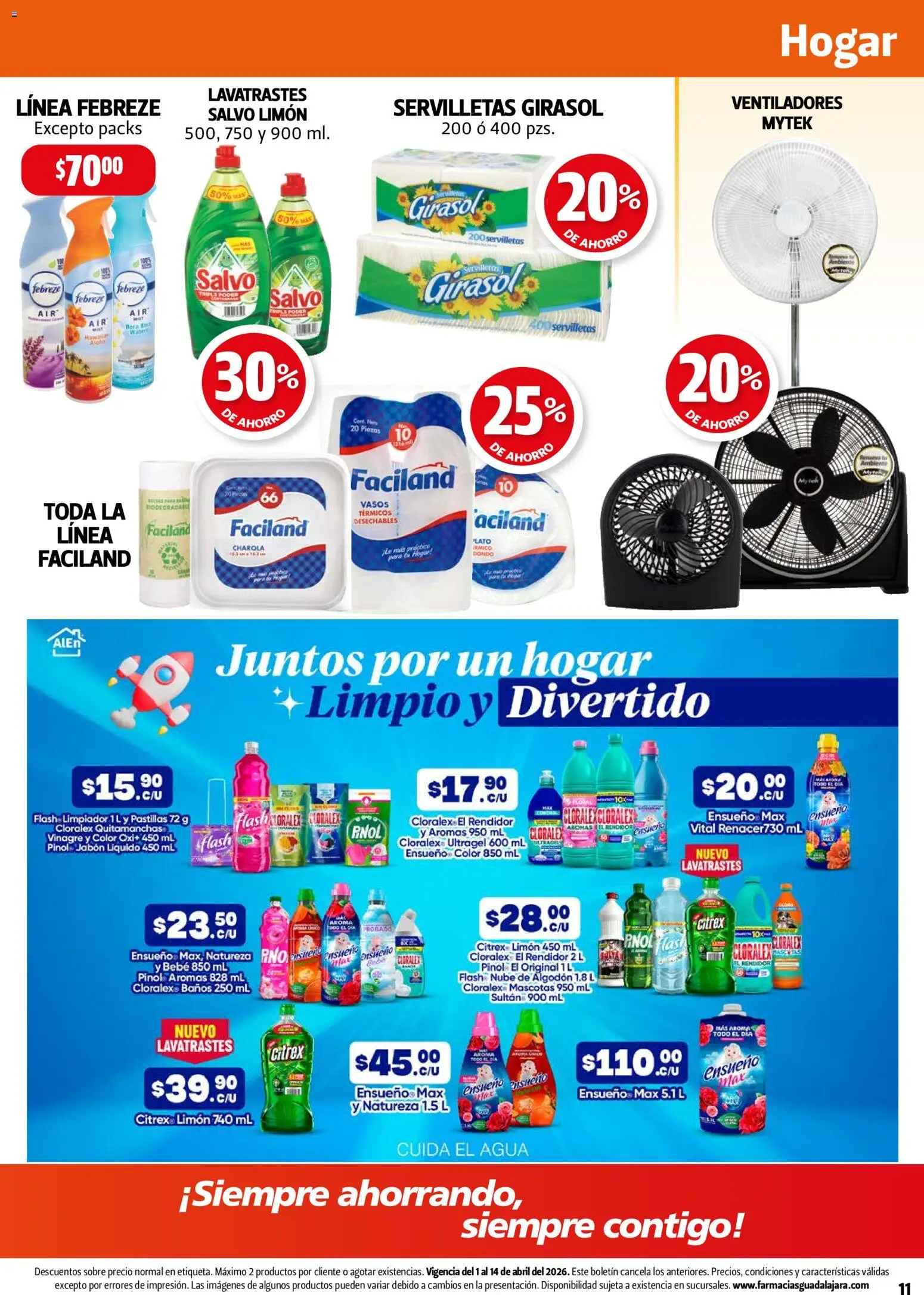 Nuevas ofertas de Farmacia Guadalajara válidas en toda la República Mexicana desde el 01.04.2026. ¡Encuentra las mejores ofertas en Farmacia Guadalajara catálogo! | Página: 11