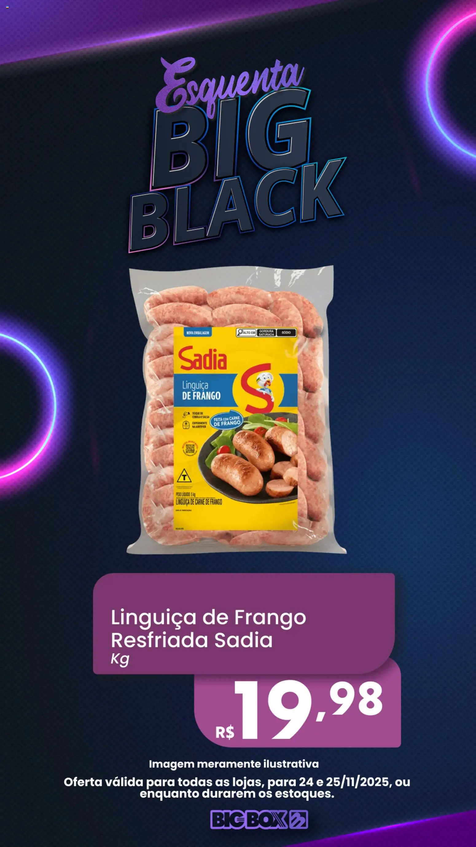 Big Box Folheto - válido de 24.11.2025 | Página: 5 | Produtos: Cebola, Linguiça, Carne de frango, Carne