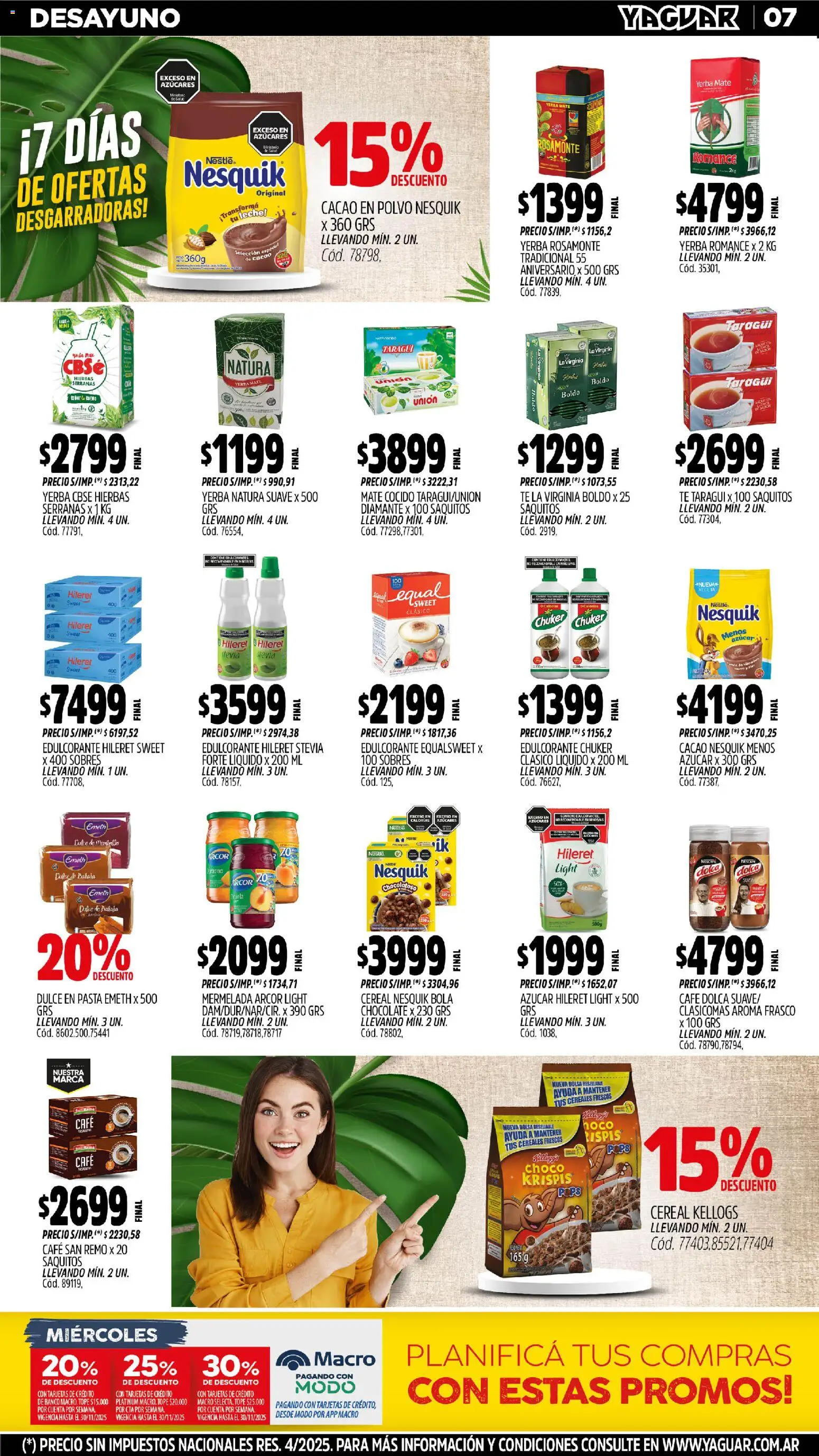 Yaguar - Misiones │ válido desde el 10.11.2025 | Página: 7 | Productos: Mate, Banco, Yerba, Mate cocido