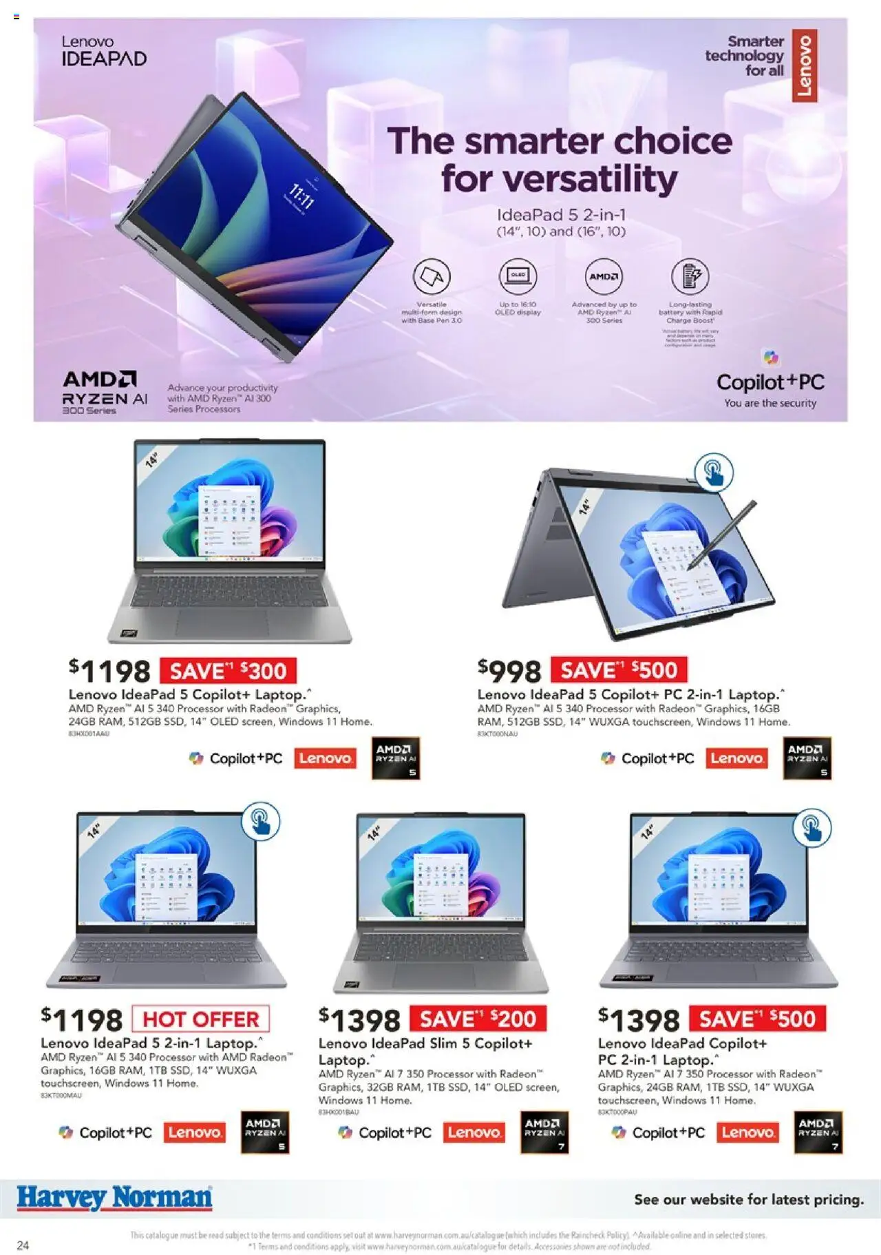 Harvey Norman catalogue - valid from 17.10.2025 | Page: 24 | Products: Battery, Accessories, Pc