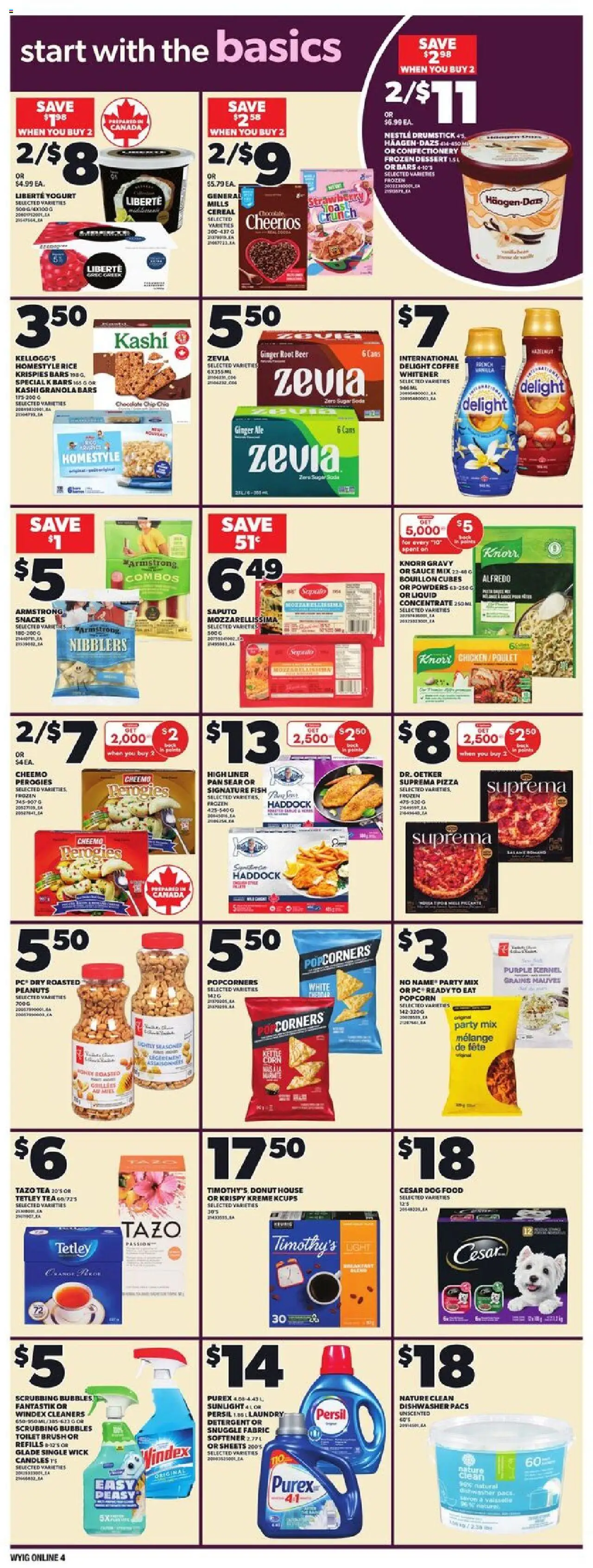 Loblaws flyer valid from 02.10.2025 | Page: 11 | Products: PC, Detergent, Coffee, Chocolate